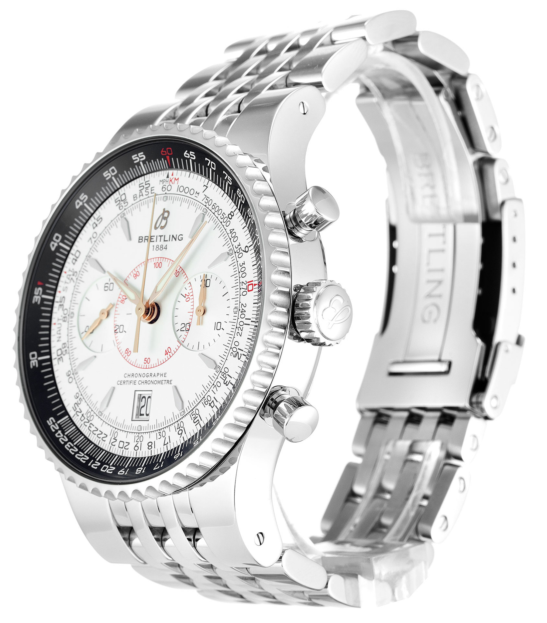 Breitling Legene Quadrante bianco Stick Marker A23340 47MM-1