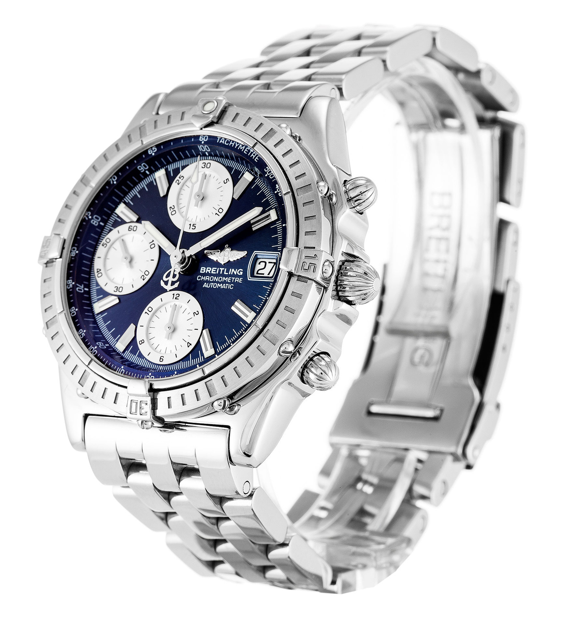 Breitling Chronomat Quadrante blu Stick Marker A13352 44MM-1