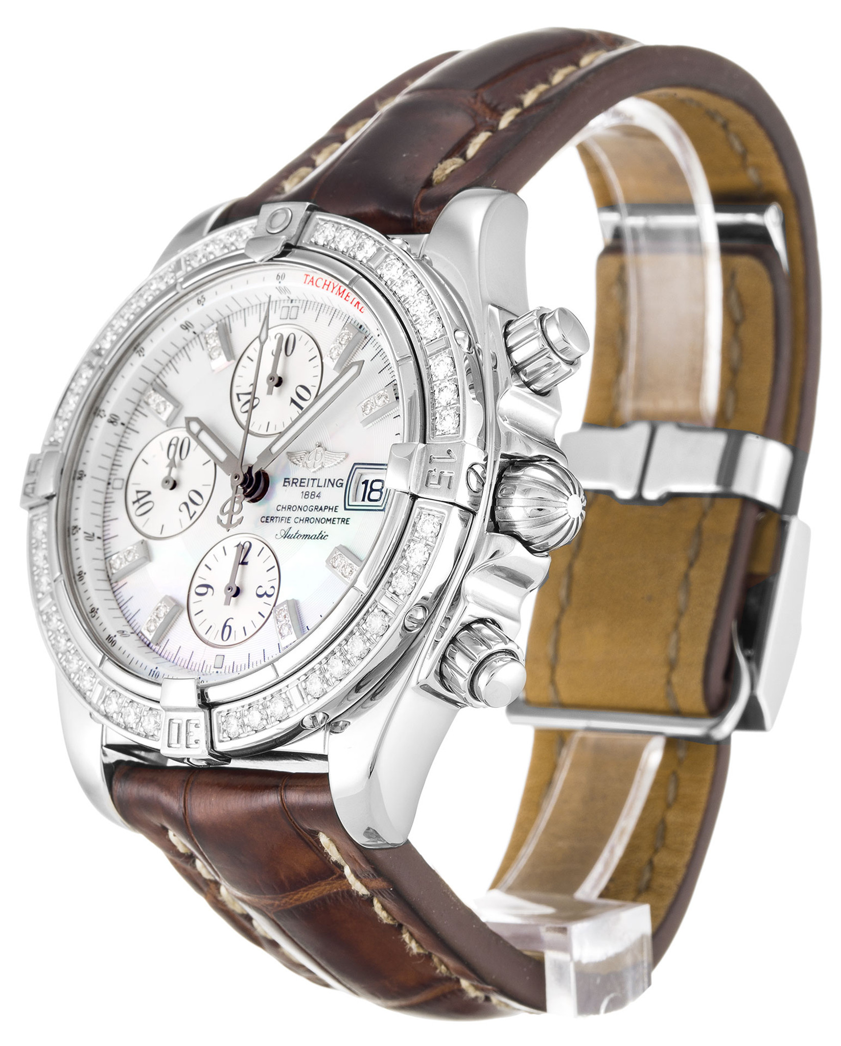 Breitling Chronomat Evolution Quadrante bianco Stick Marker A13356 43,7 MM-1