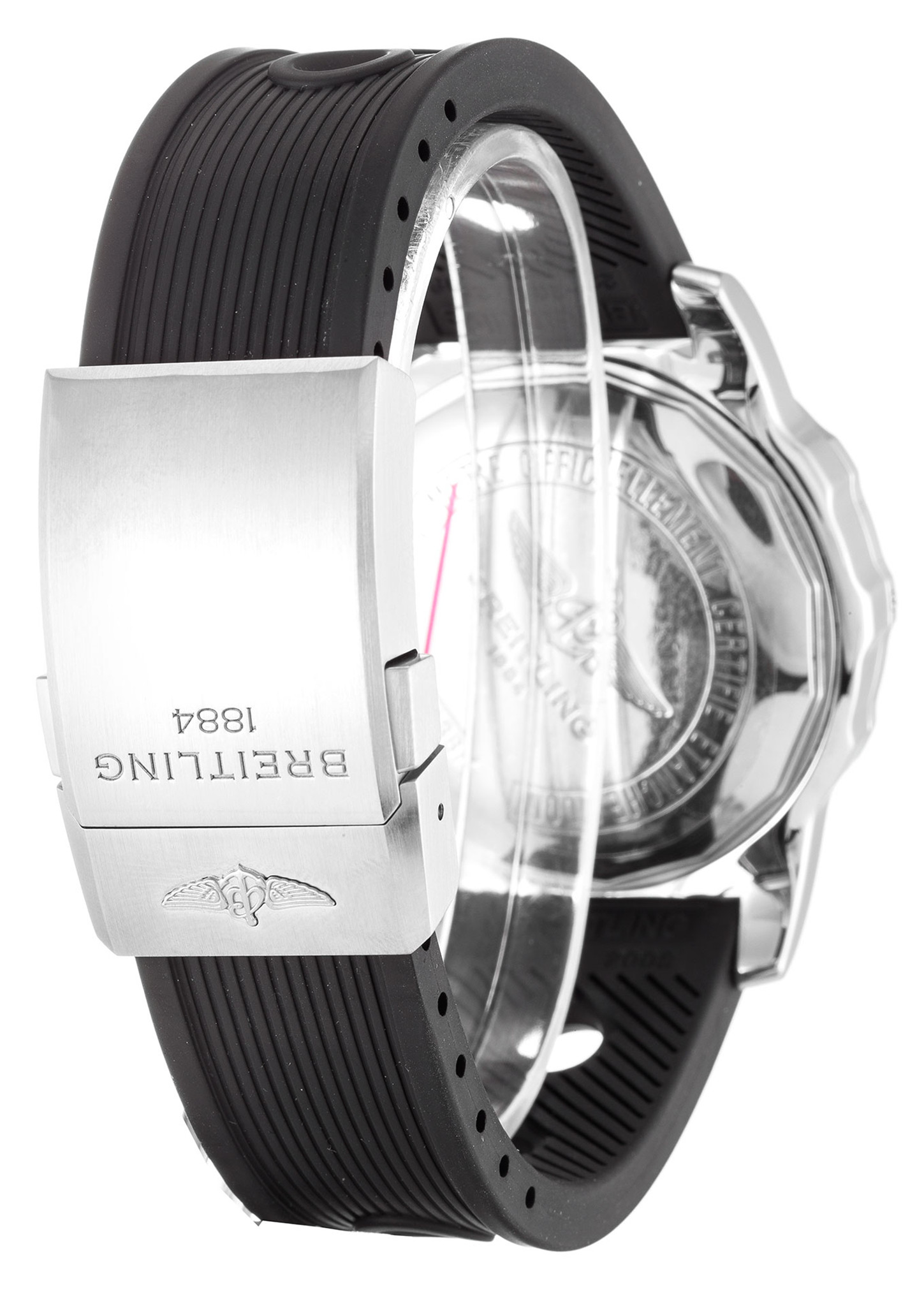 Breitling Colt Quartz Quadrante nero Number Marker A74387 44MM-2