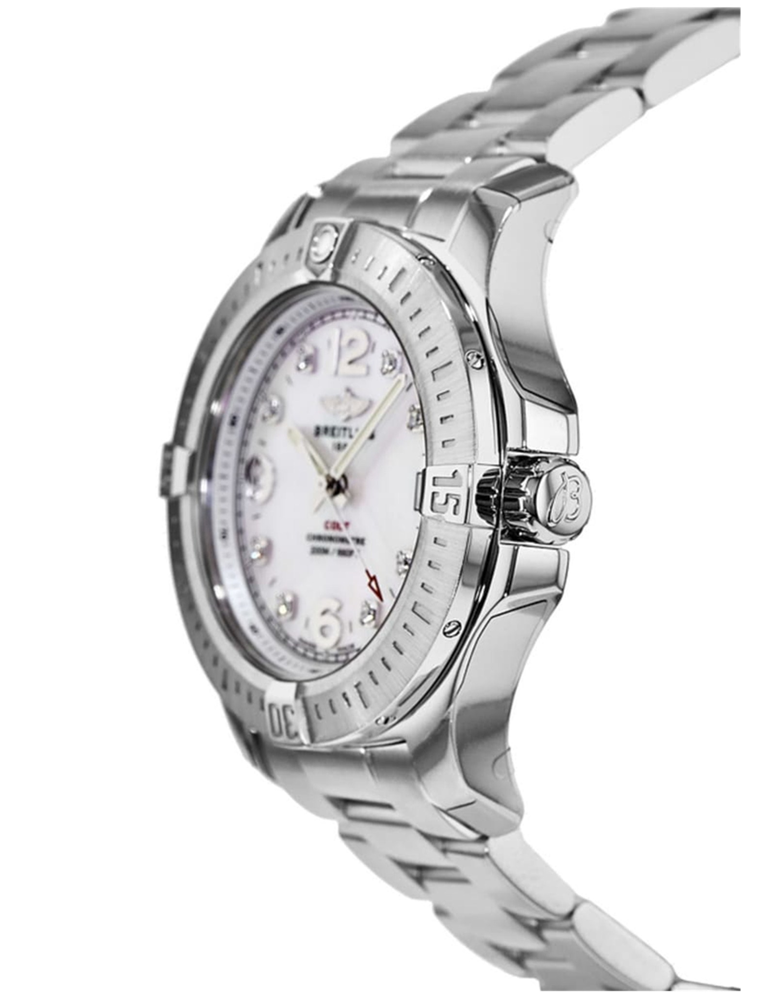 Breitling Colt Pearl Quadrante bianco A7438911/A772-178A 36MM-1