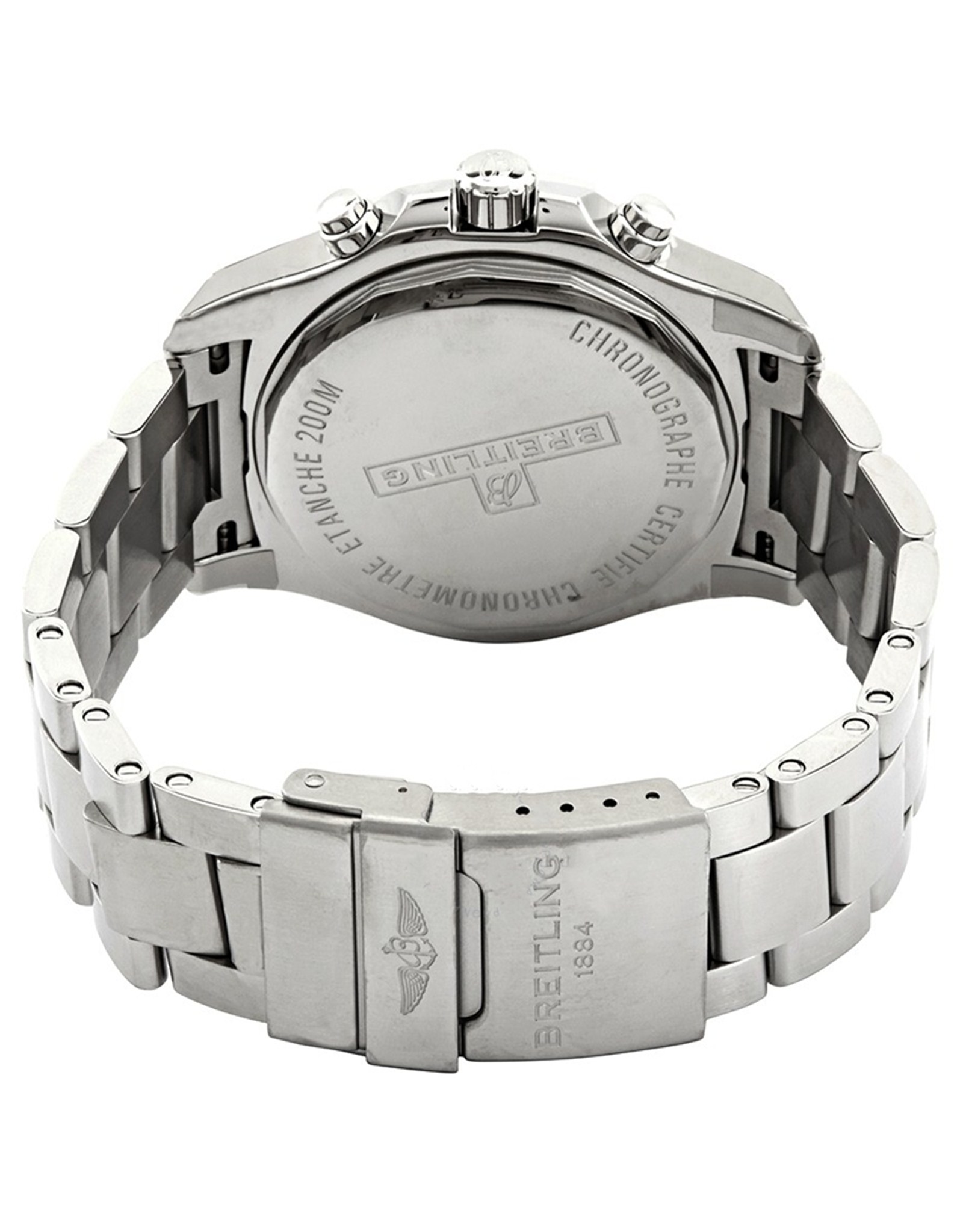 Breitling Colt Quadrante nero nero Strap In Acciaio Inossidabile A73388111A1 44MM-2