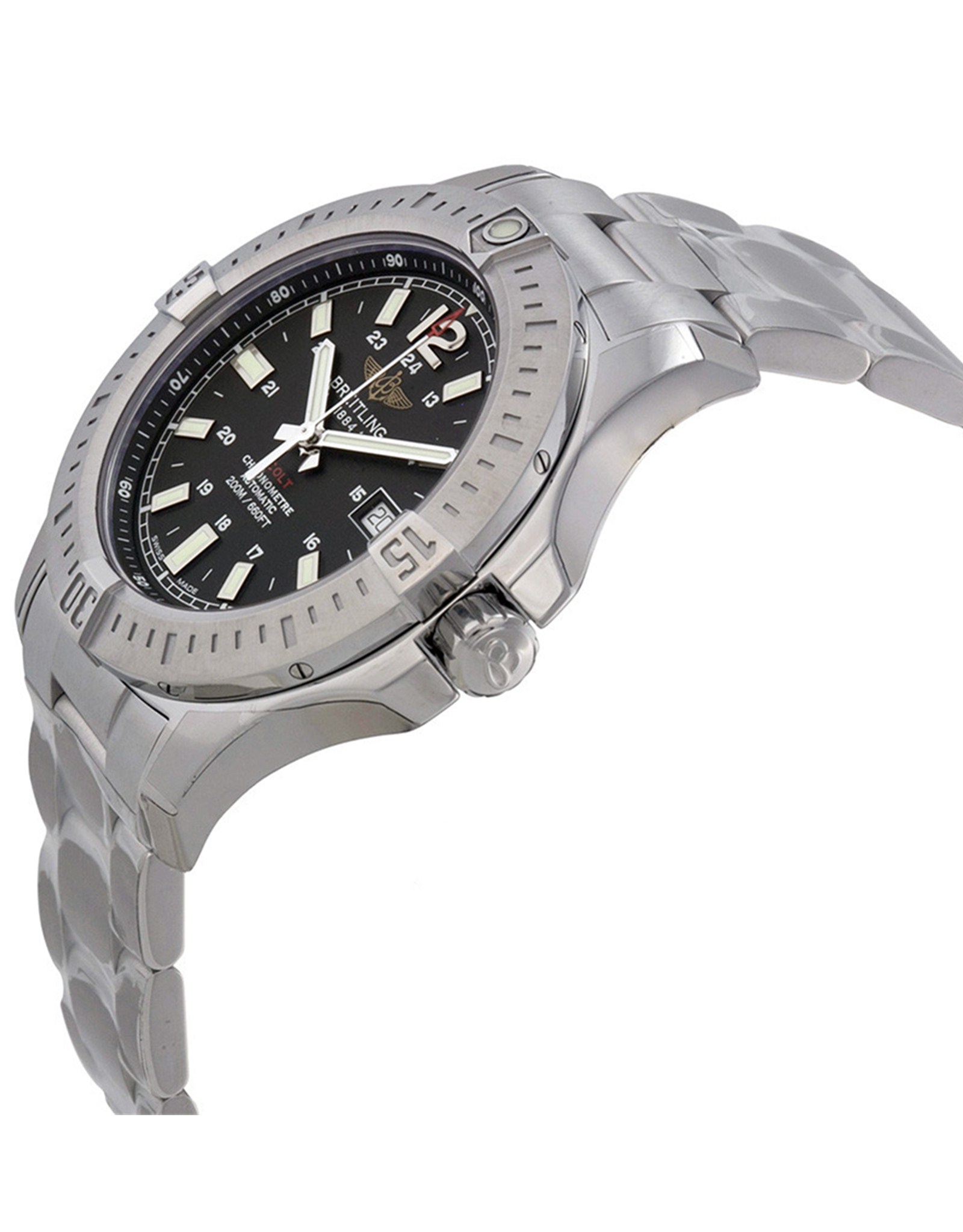 Breitling Colt Dialcero Nero Automatico Orologi Replica Da Uomo A1738811 Bd44Ss 44MM-1