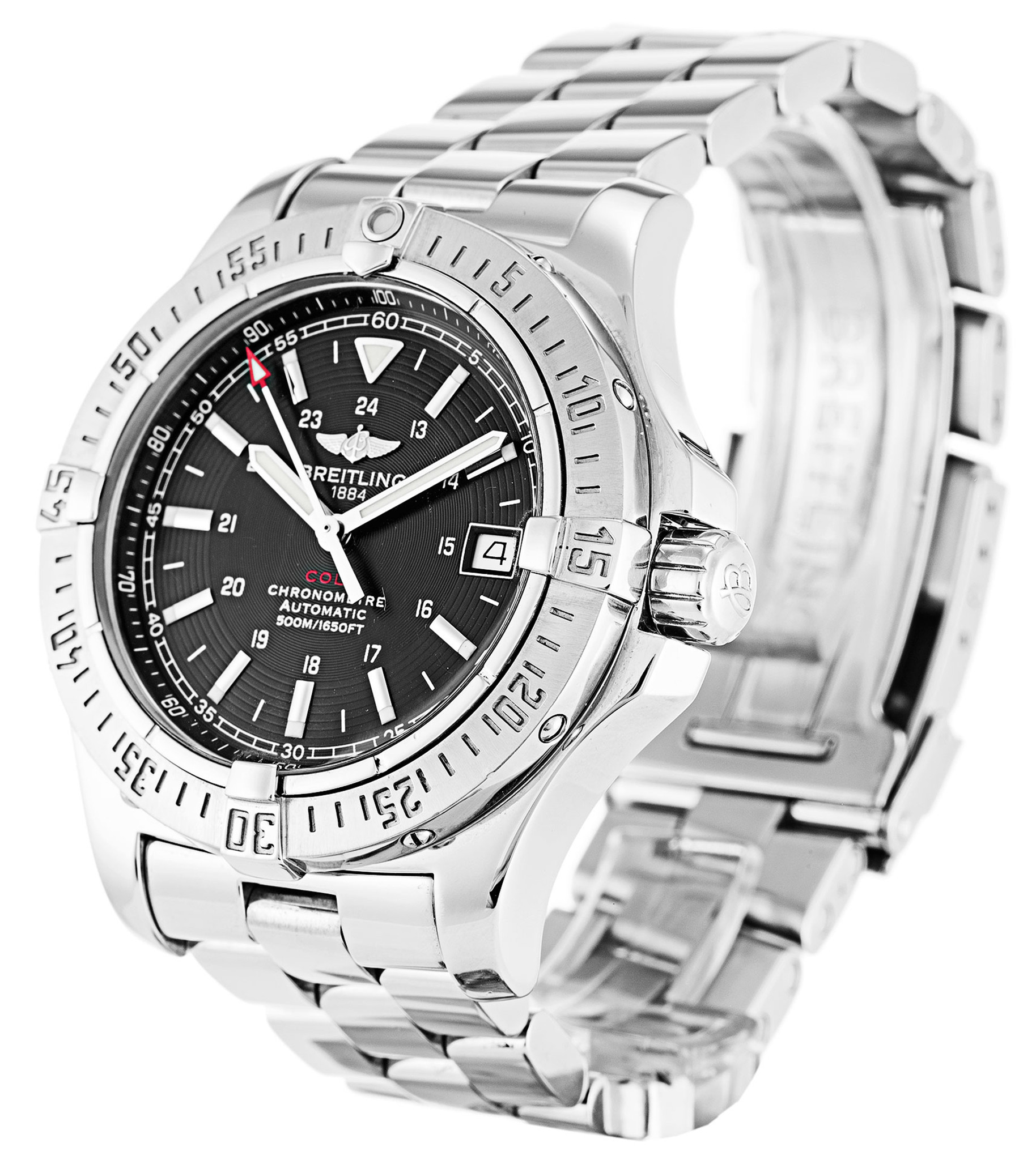 Breitling Colt Auto Quadrante nero Stick Marker A17380 41.1MM-1