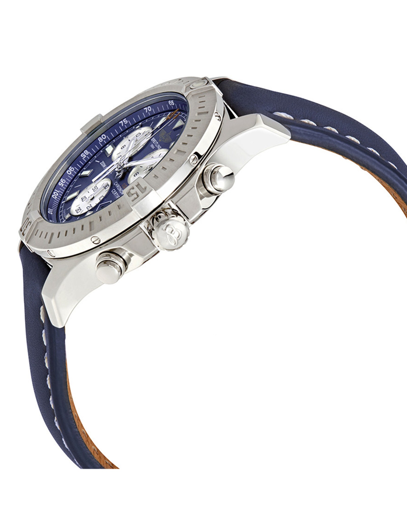 Breitling Colt Quadrante blu blu Leather Cinghia A7338811 C905Blld 44MM-1