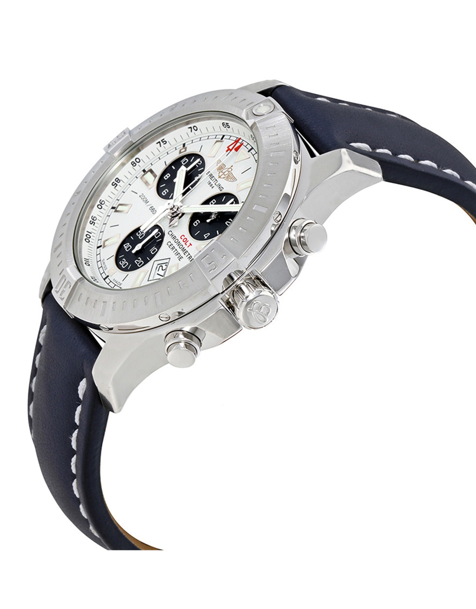 Breitling Colt Stratus Silver Dial Diact Cinghia A7338811 G790Blt 44MM-1