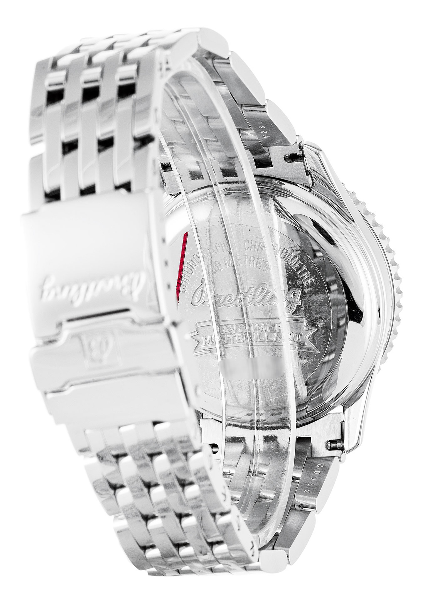 Breitling Montbrillant Quadrante bianco bianco Case A41330 38MM-2