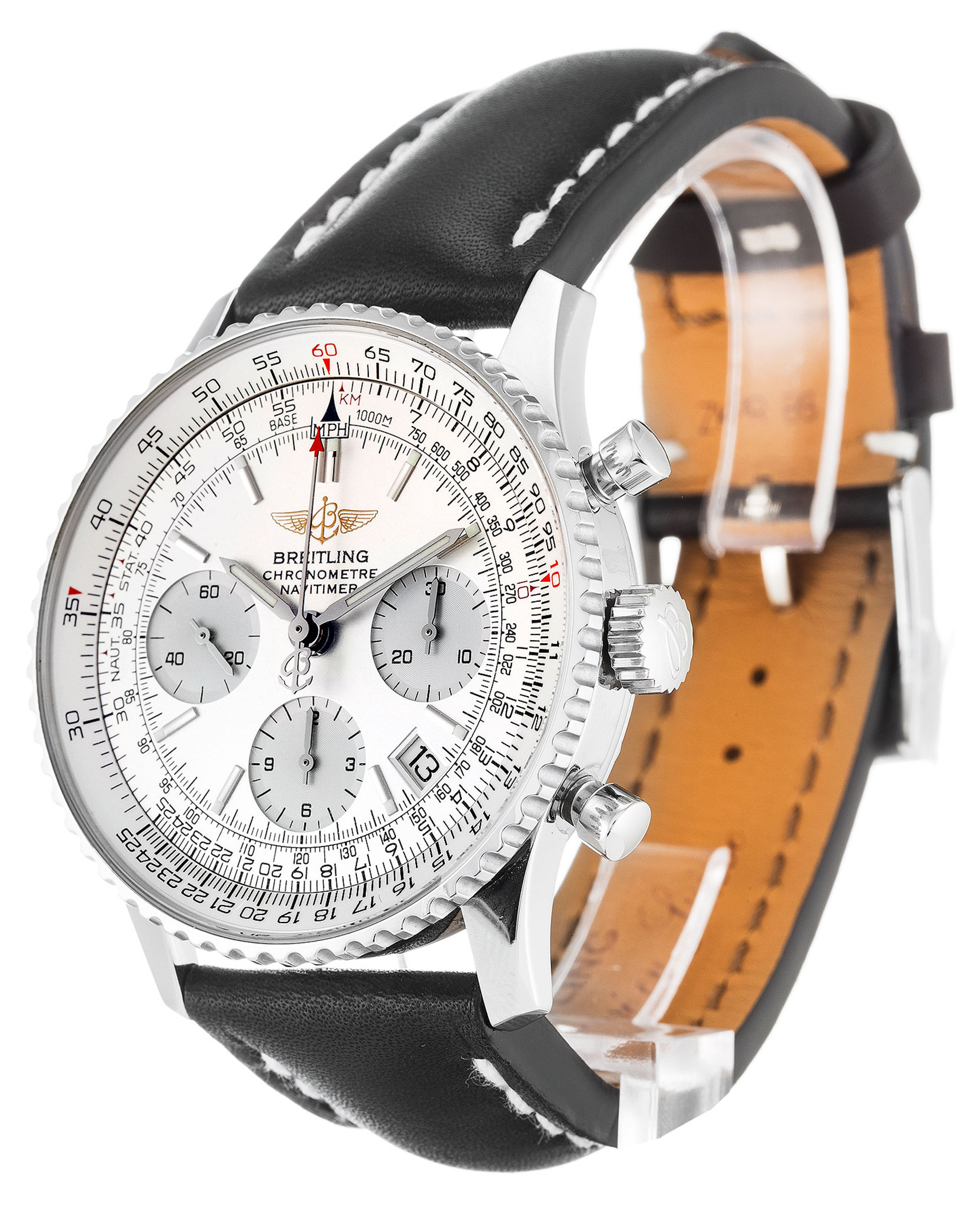 Breitling Navitimer Quadrante bianco Diact Cinghia A23322 41,8 MM-1