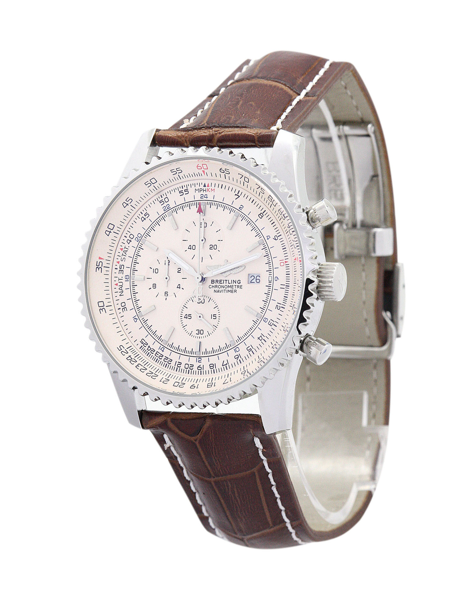 Breitling Navitimer World Cinghia Marcatori A Bastoncino A24322 46MM-1