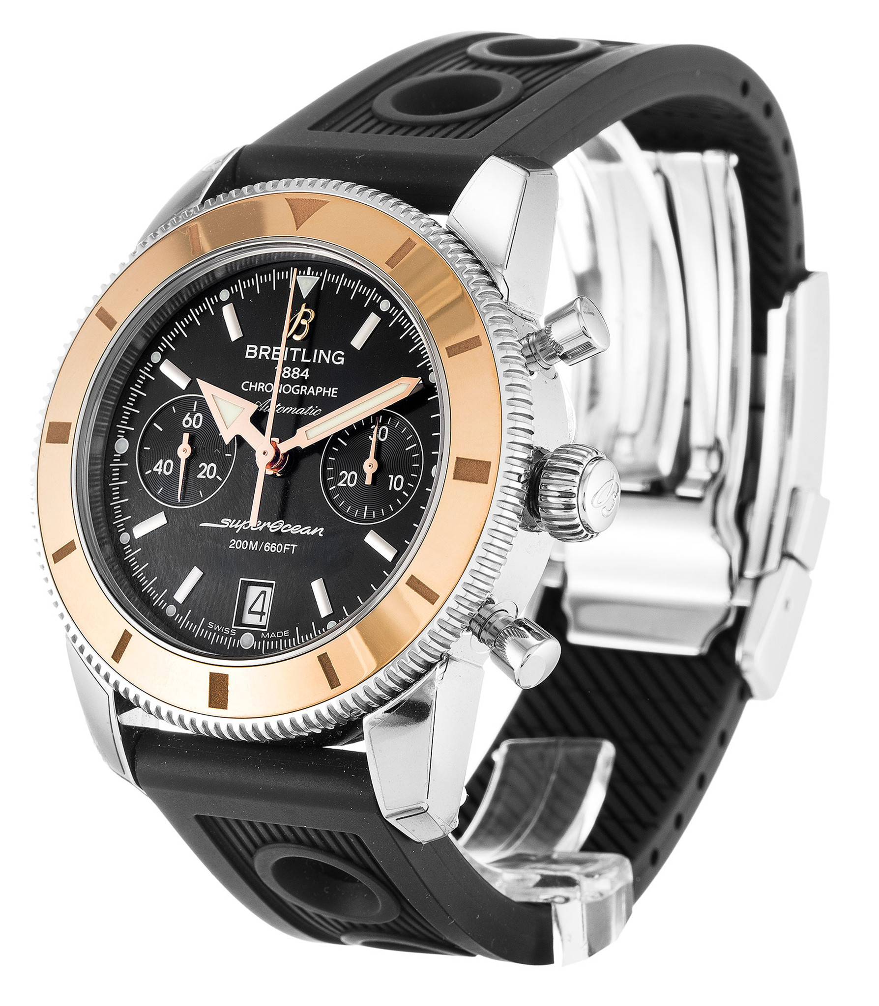 Breitling Superocean Heritage Quadrante nero Stick Marker U23370 44MM-1