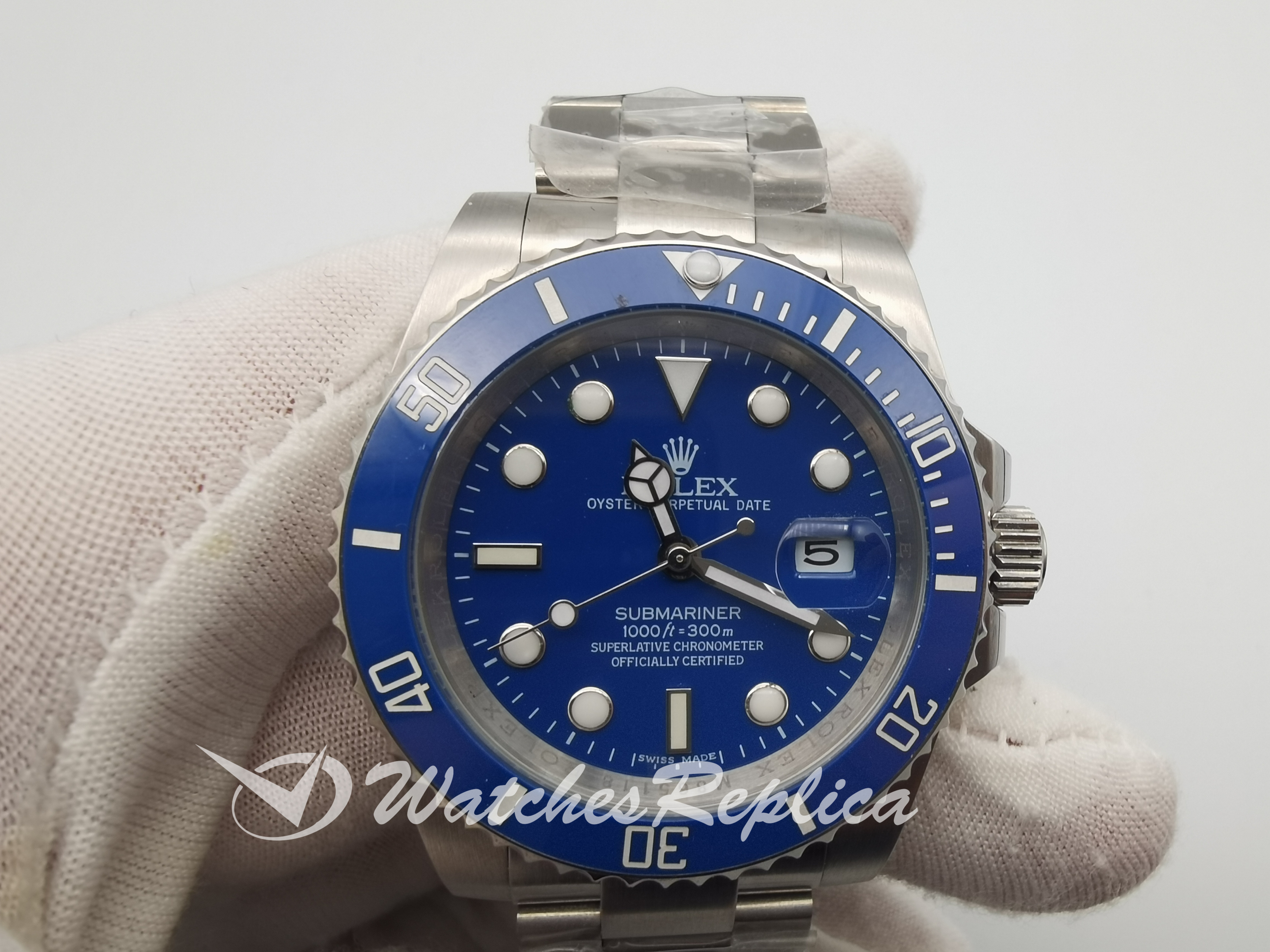 Rolex Submariner 116619 40MM 316 Grado In Acciaio Inossidabile Blu Per Uomo Orologi Replica-1