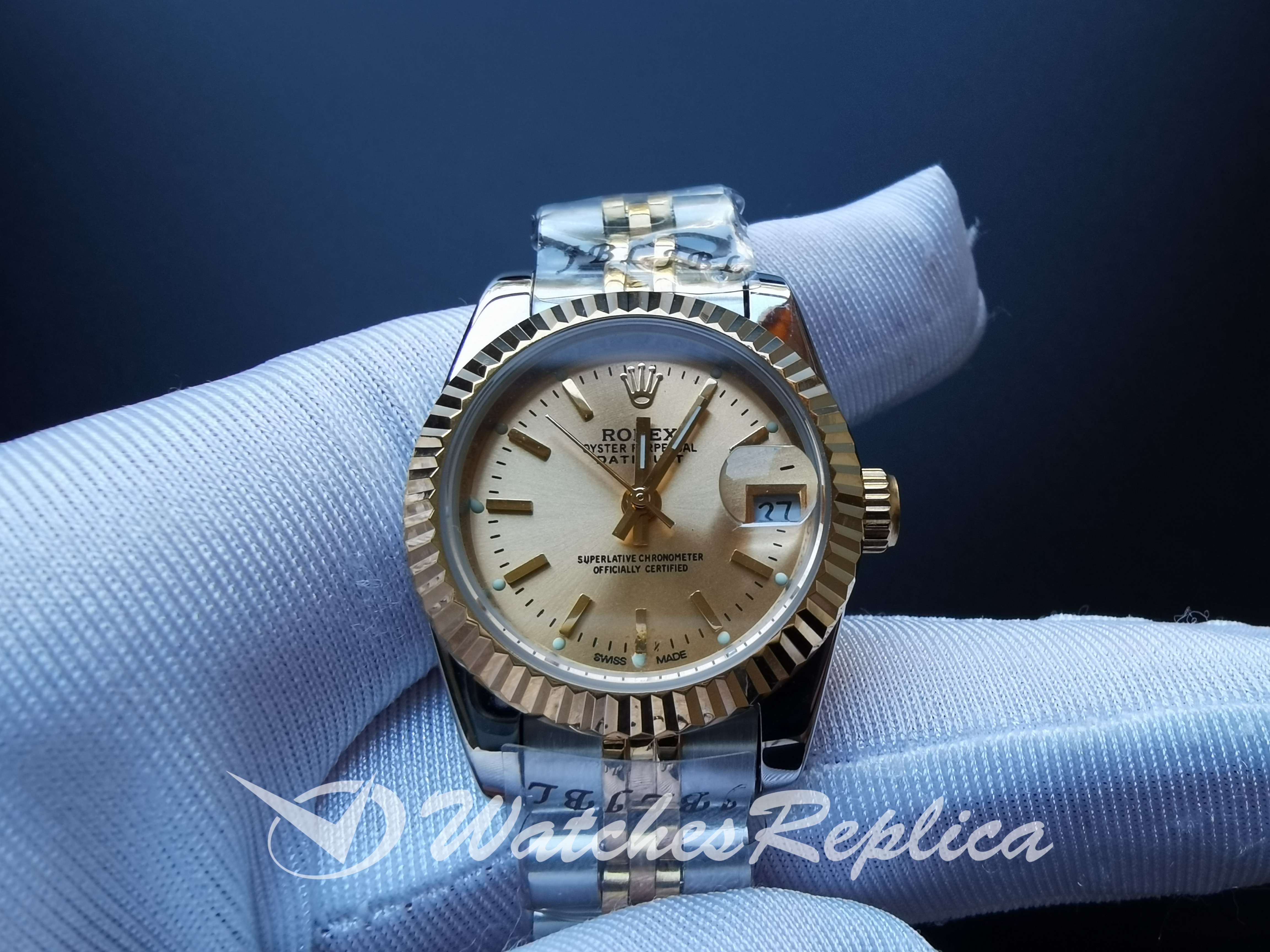 Rolex Datejust 179173 26MM 316 Grado In Acciaio Inossidabile Con Oro Giallo Per Women Orologi Replica-2
