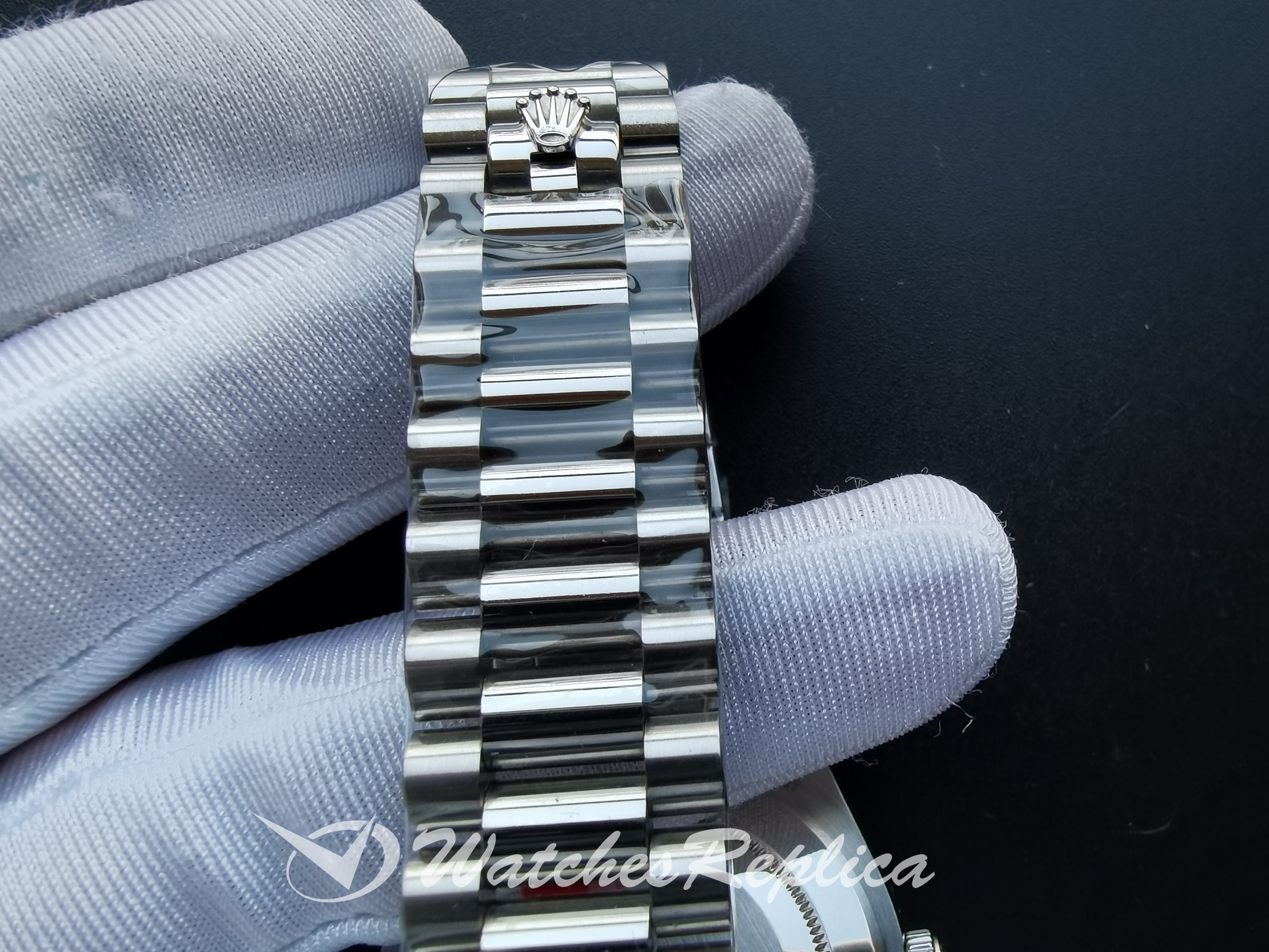 Rolex Day-Date 218239 28 MM 316 Grado In Acciaio Inossidabile Baton Per Women Orologi Replica-4