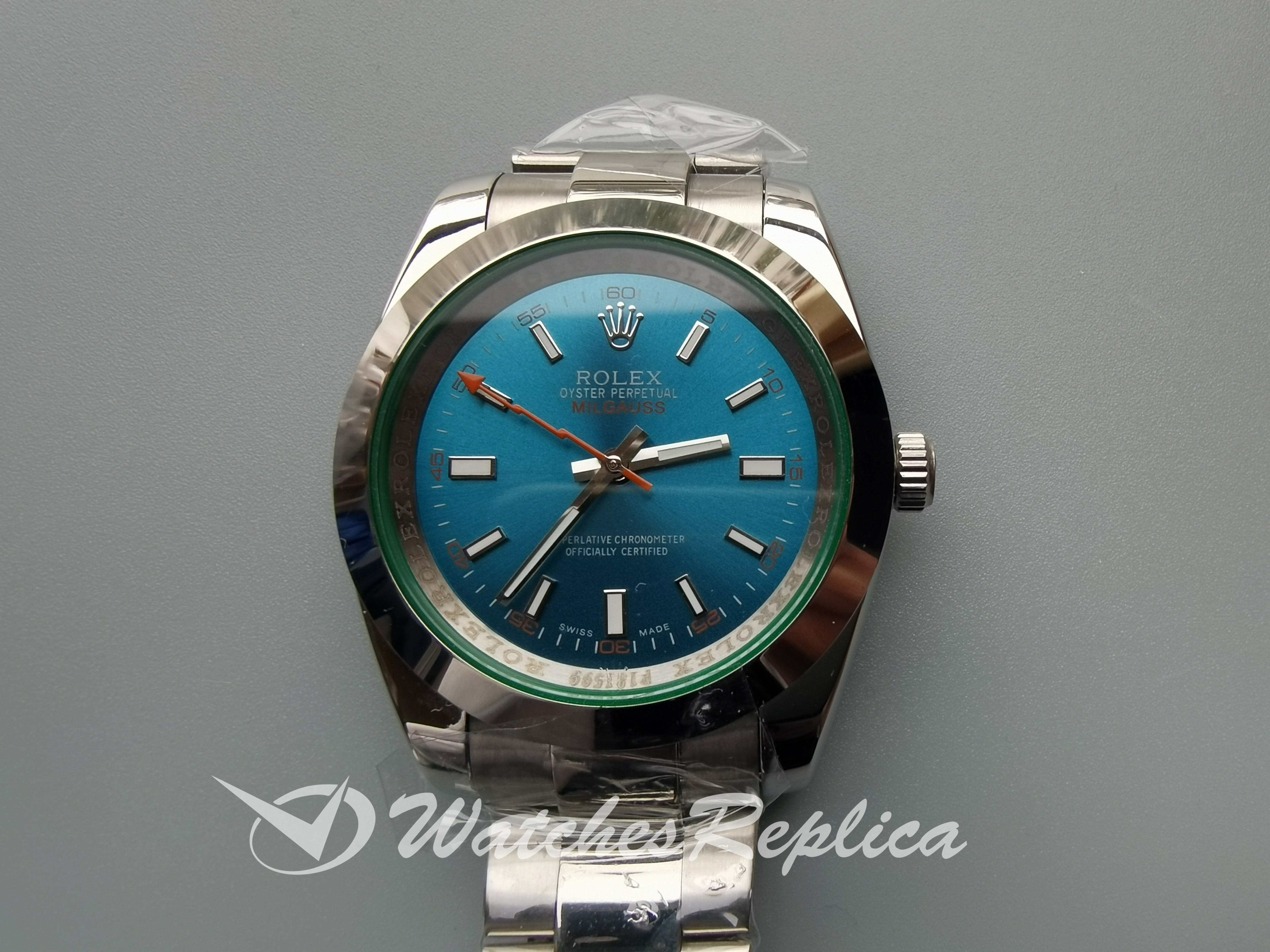 Rolex Milgauss 116400V Quadrante blu In Acciaio Inossidabile 40 MM Per Uomo Orologi Replica-1