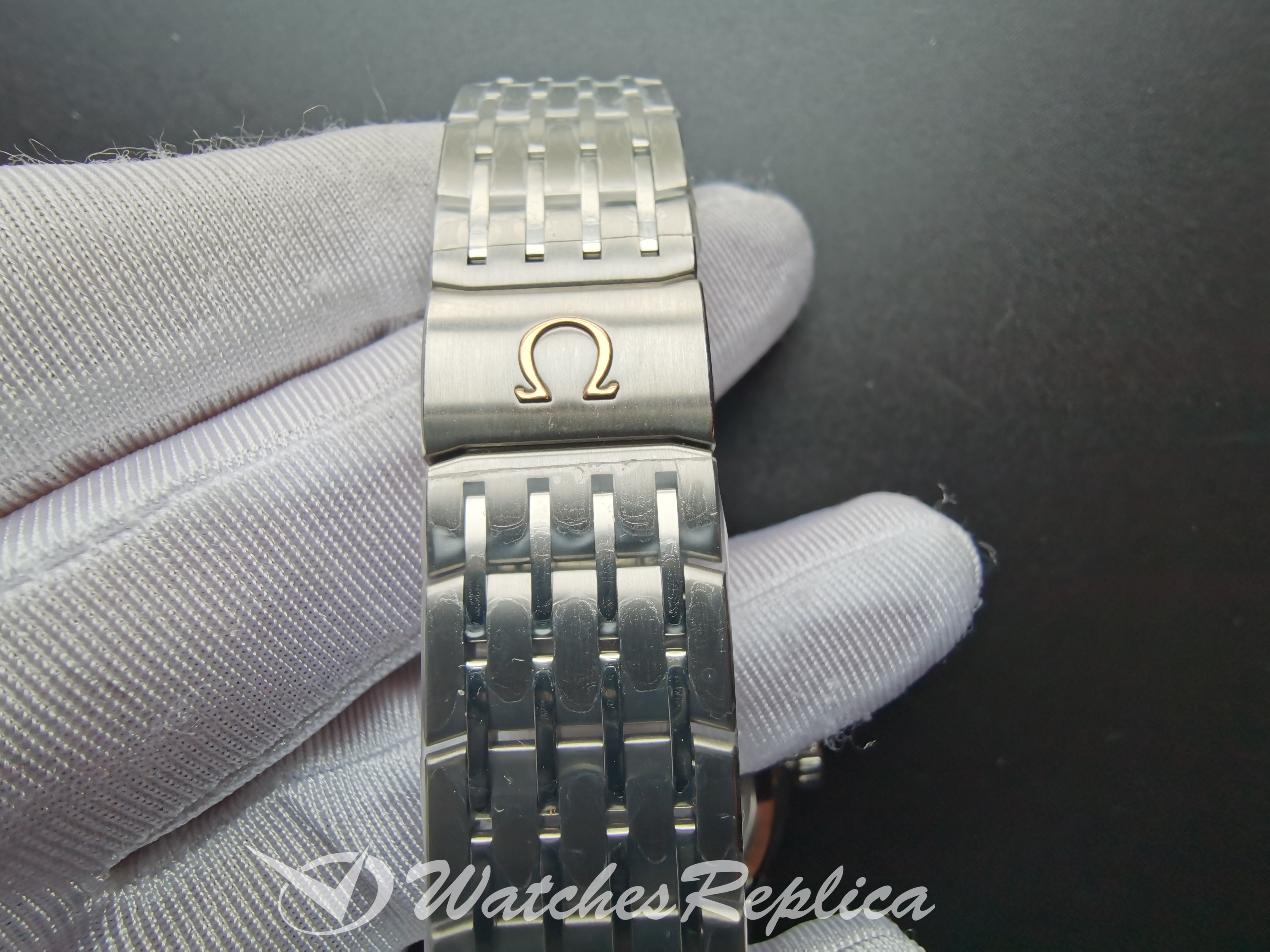 Omega De Ville 431.30.41.21.01.001 Quadrante Nero In Acciaio Inossidabile 41MM Per Uomo Orologi Replica-4