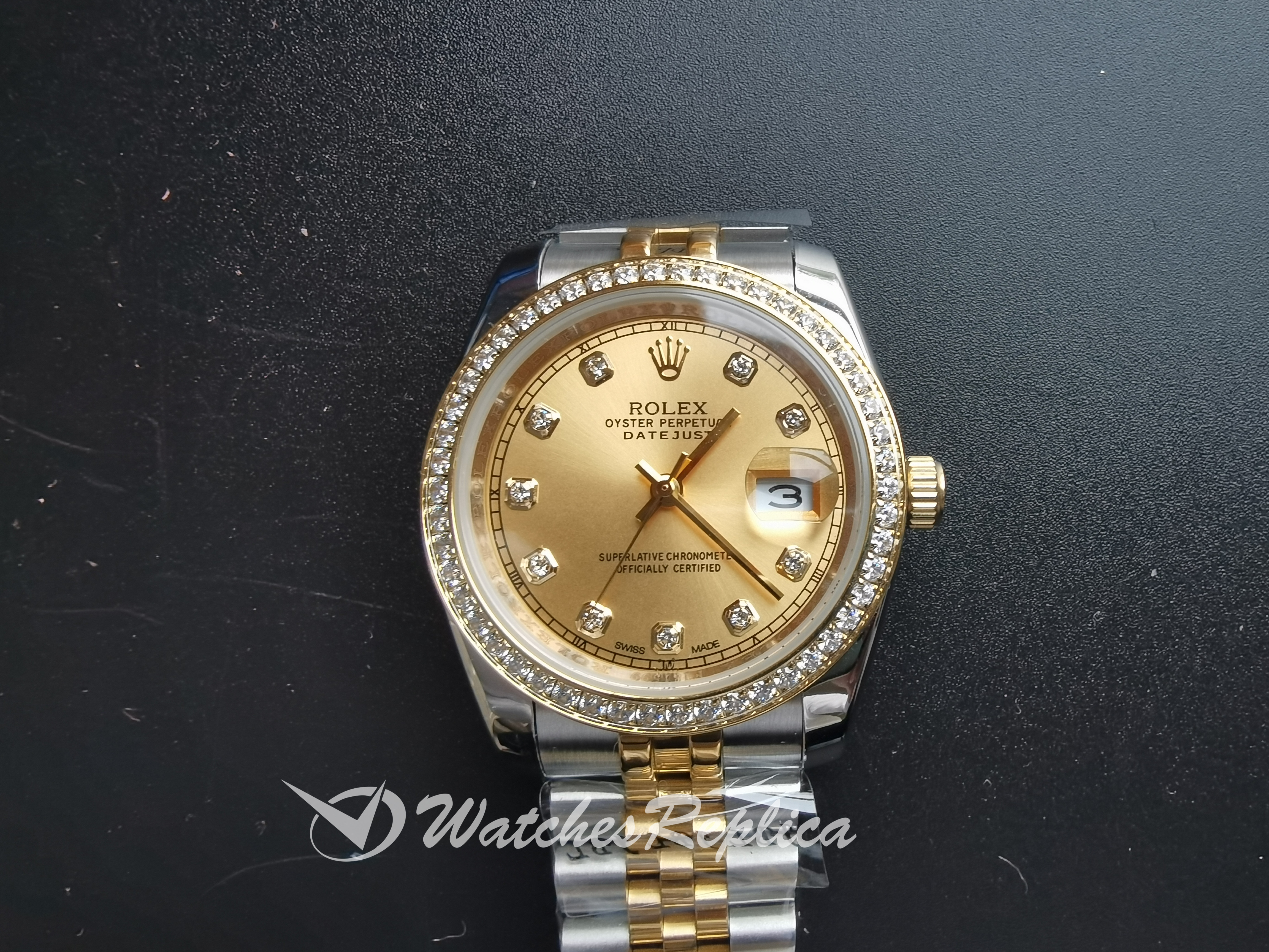 Rolex Datejust 26283Rbr 36MM In Acciaio Inossidabile E Quadrante Champagne Per Women Orologi Replica-1