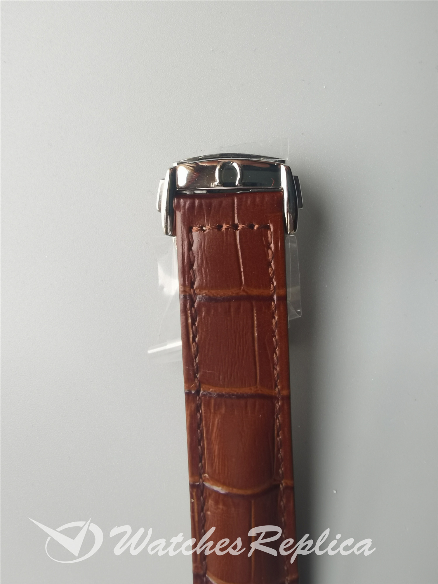 Omega De Ville 433.13.41.21.02.001 In Pelle Di Alligatore Marrone Per Uomo Orologi Replica-3