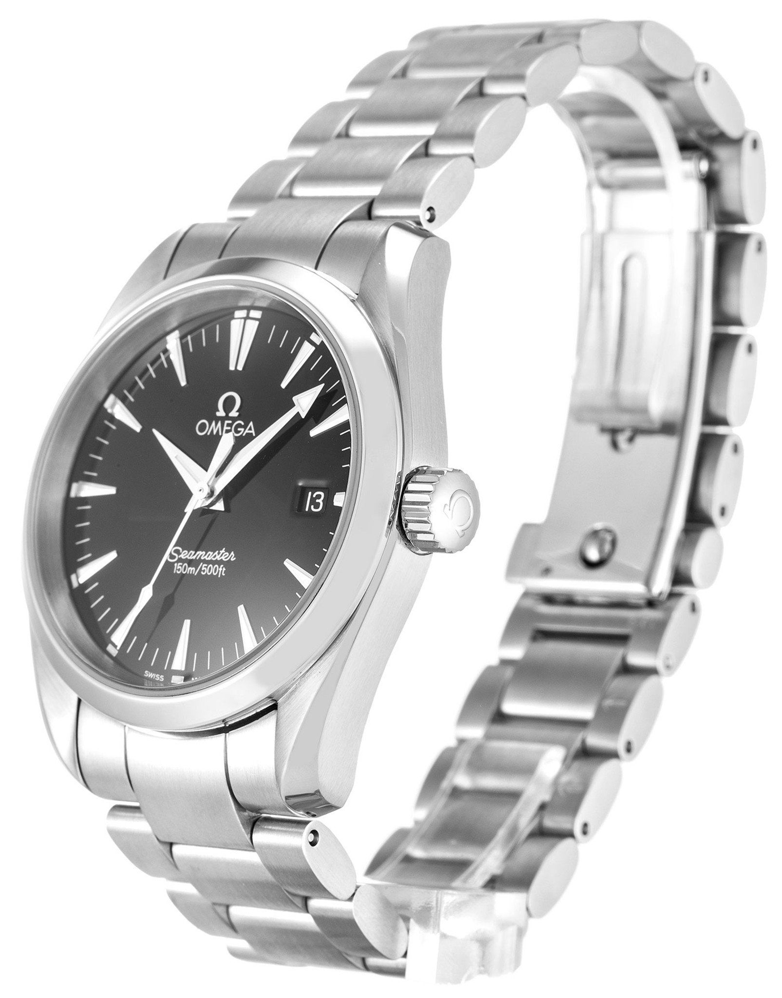 Omega Aqua Terra 150M Marcatori A Trama Nera Di Medie Dimensioni 2518,50,00 36,2 MM-1
