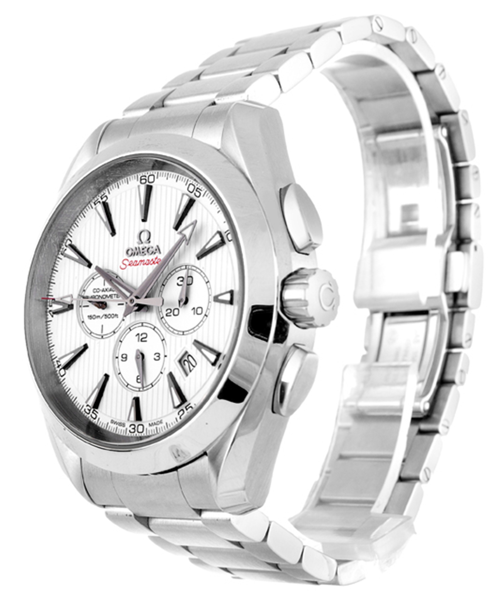 Omega Aqua Terra 150M Gents Quadrante bianco Stick Marker 231.10.44.50.04.001 44MM-1