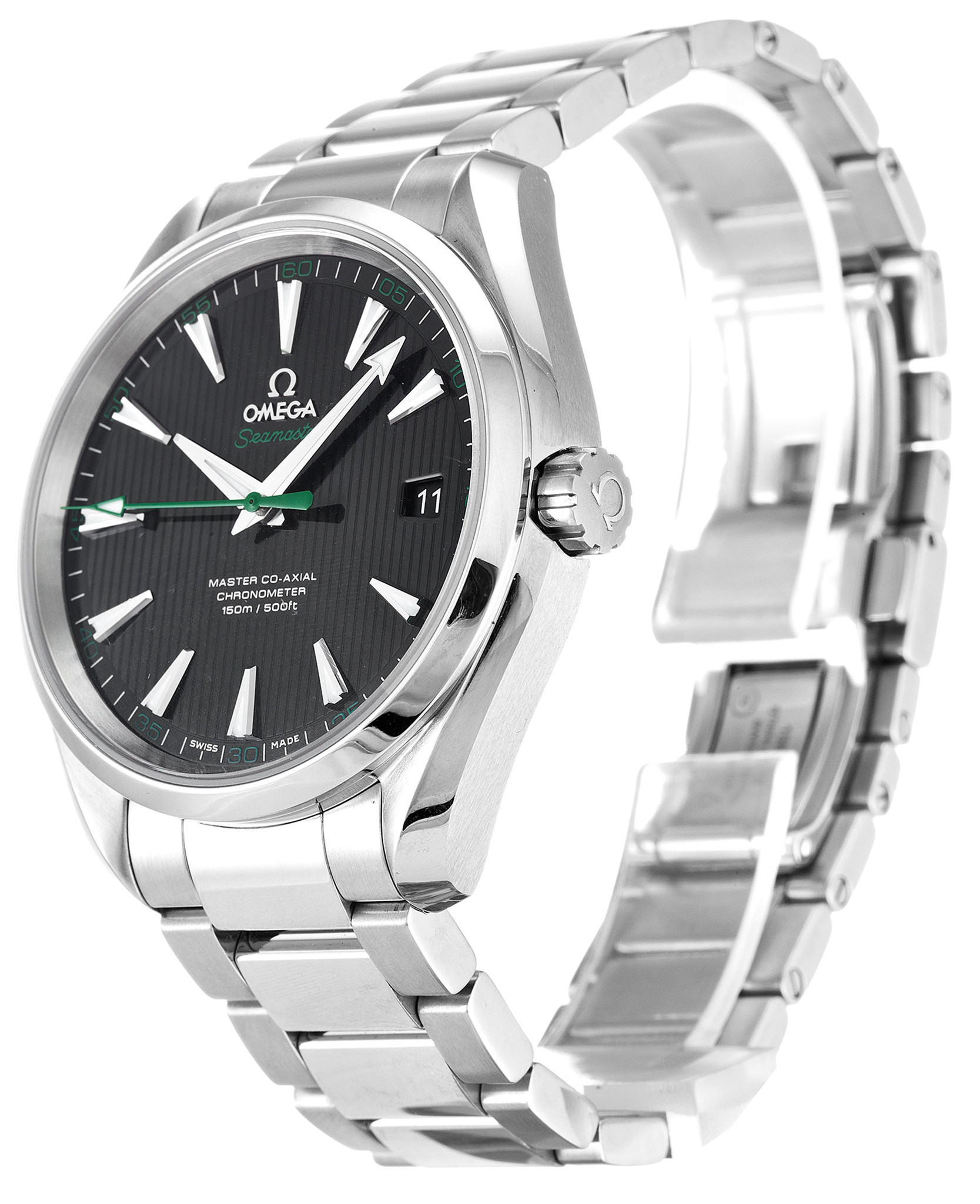 Omega Aqua Terra 150M Gents Quadrante nero Nero Cingcio In Acciaio Inossidabile 231.10.42.21.01.004 41.5MM-1