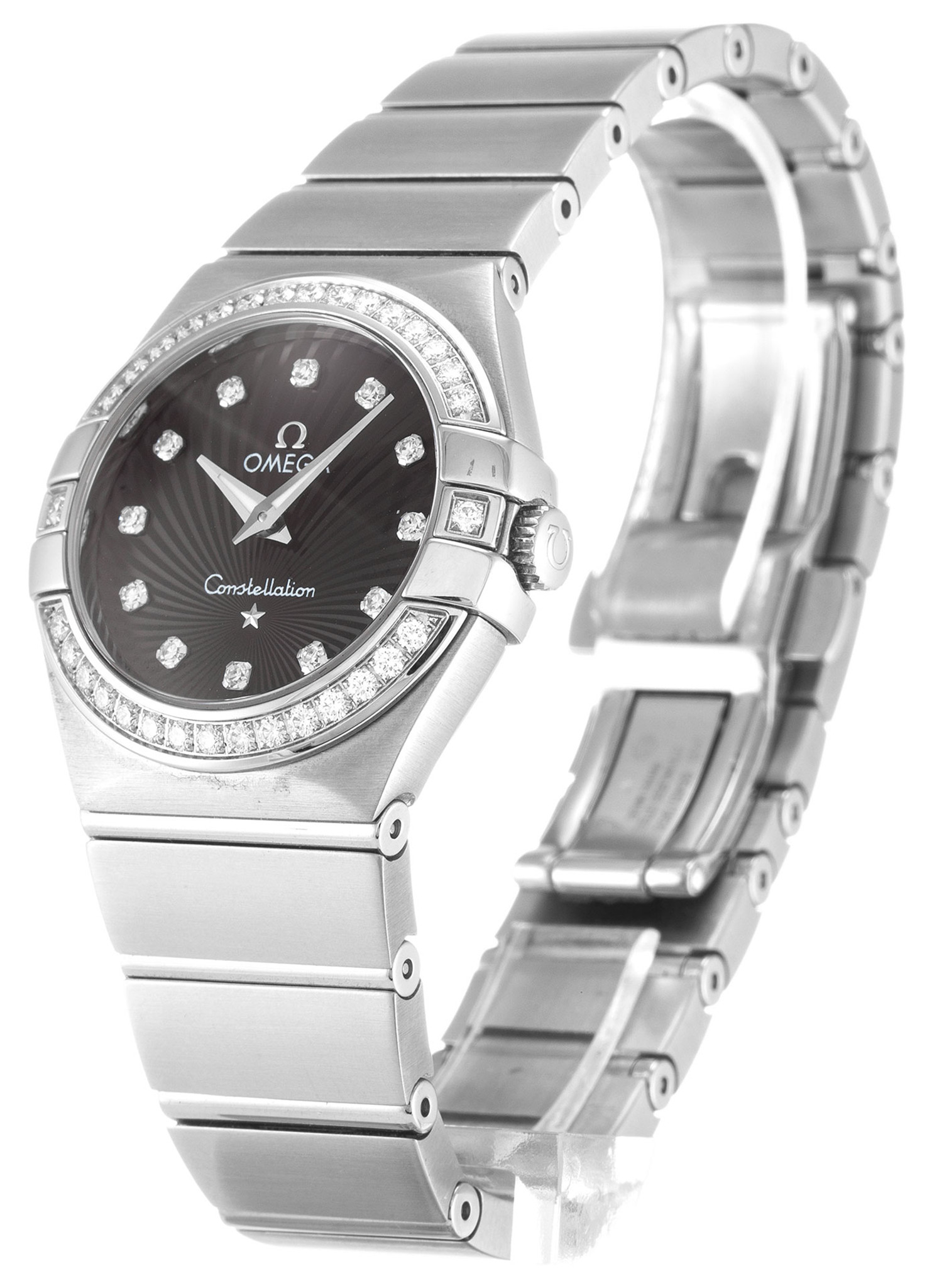 Omega Constellation Piccolo Case Bianco Diamond Marker 123.15.27.60.51.001 27MM-1