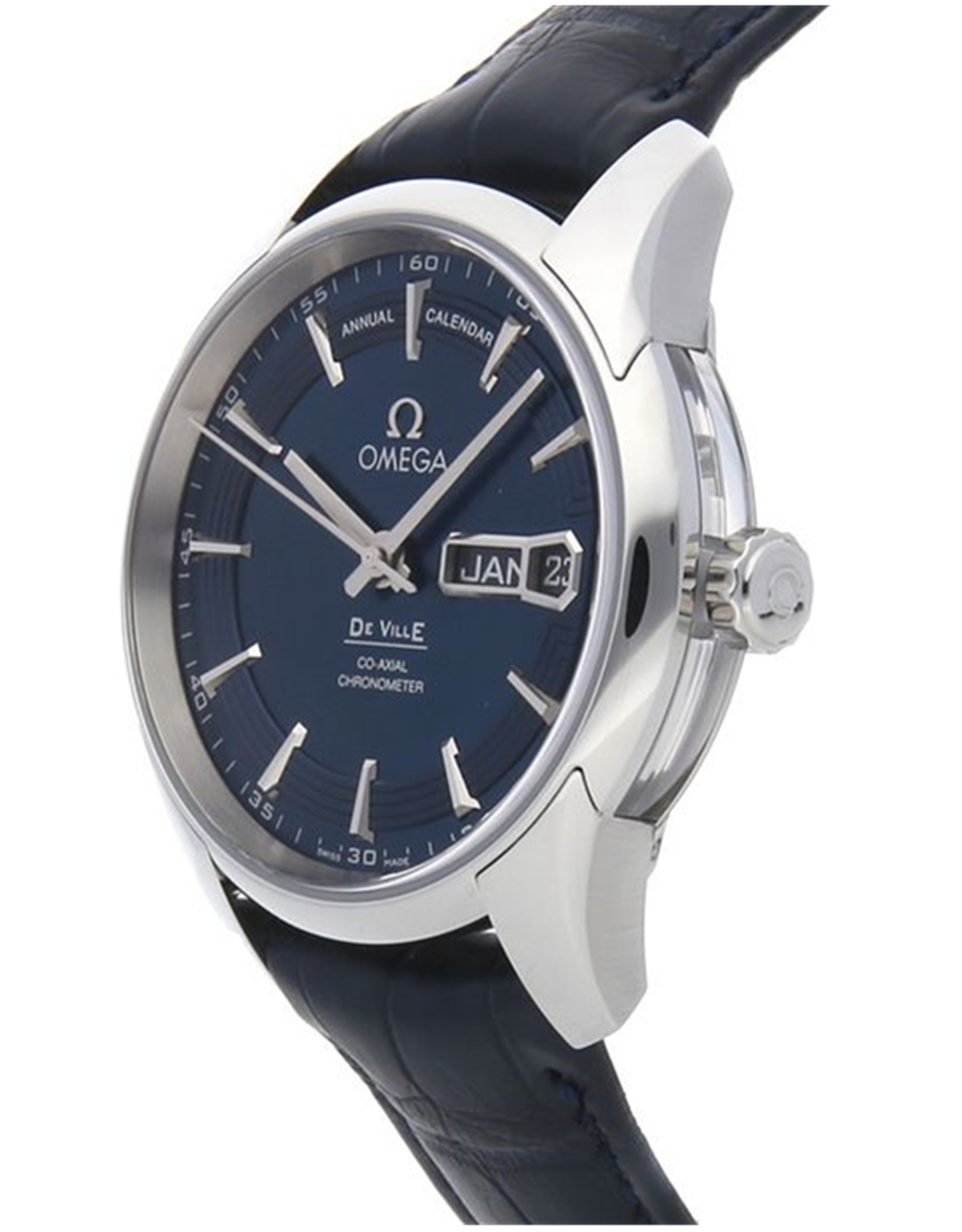 Omega De Ville Quadrante blu Calendar Annuale 41MM Maschile Orologi Replica 431.33.41.22.03.001-1