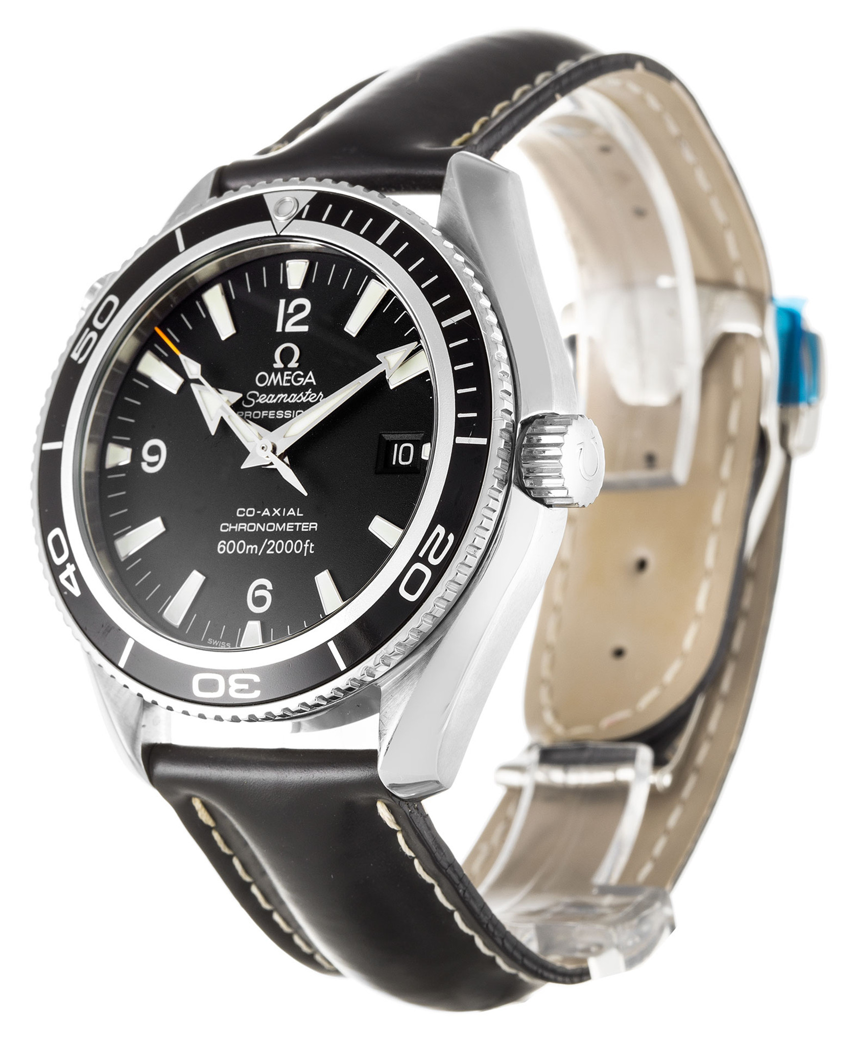Omega Planet Ocean 2901.50.37 Cinturino In Pelle Quadrante Nero 42MM-1