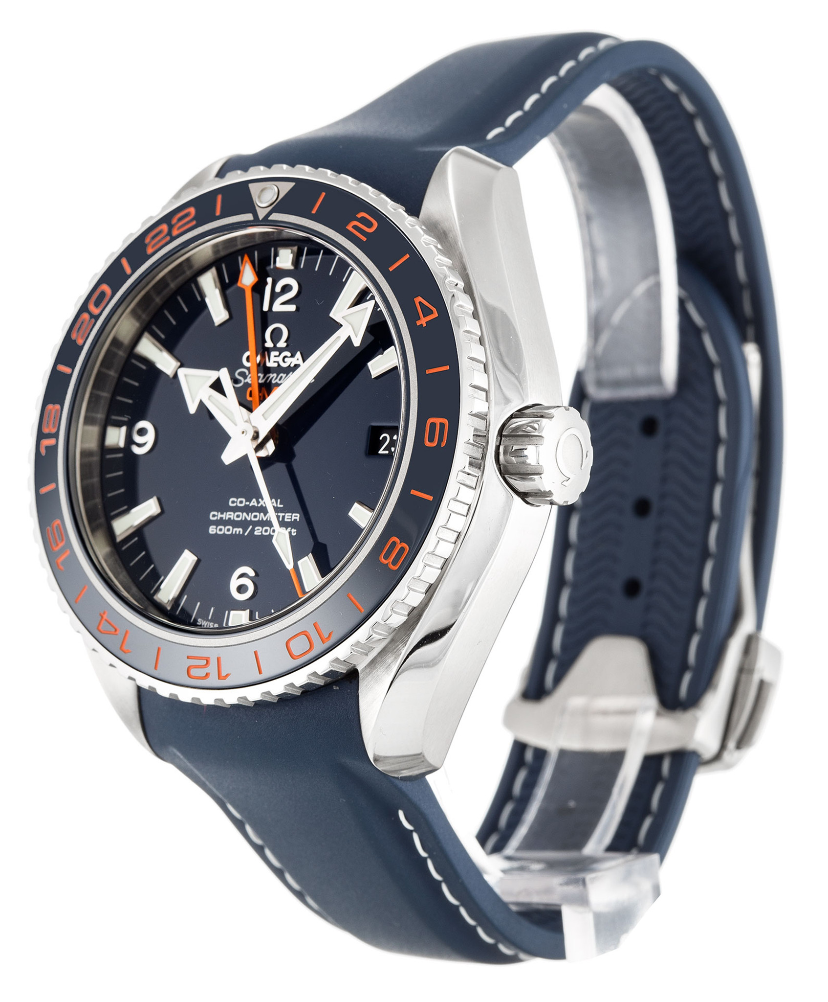 Omega Planet Ocean 232.32.44.22.03.001 Marcatori Del Numero Di Quadrante Blu 43,5 MM-1