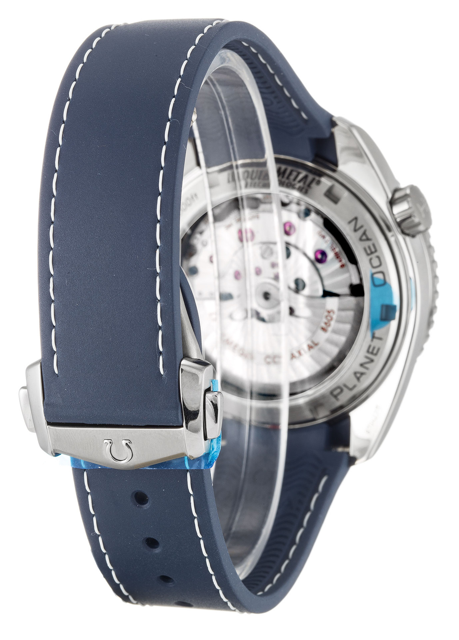 Omega Planet Ocean 232.92.44.22.03.001 Marcatori A Bastoncini Blu 44MM-2