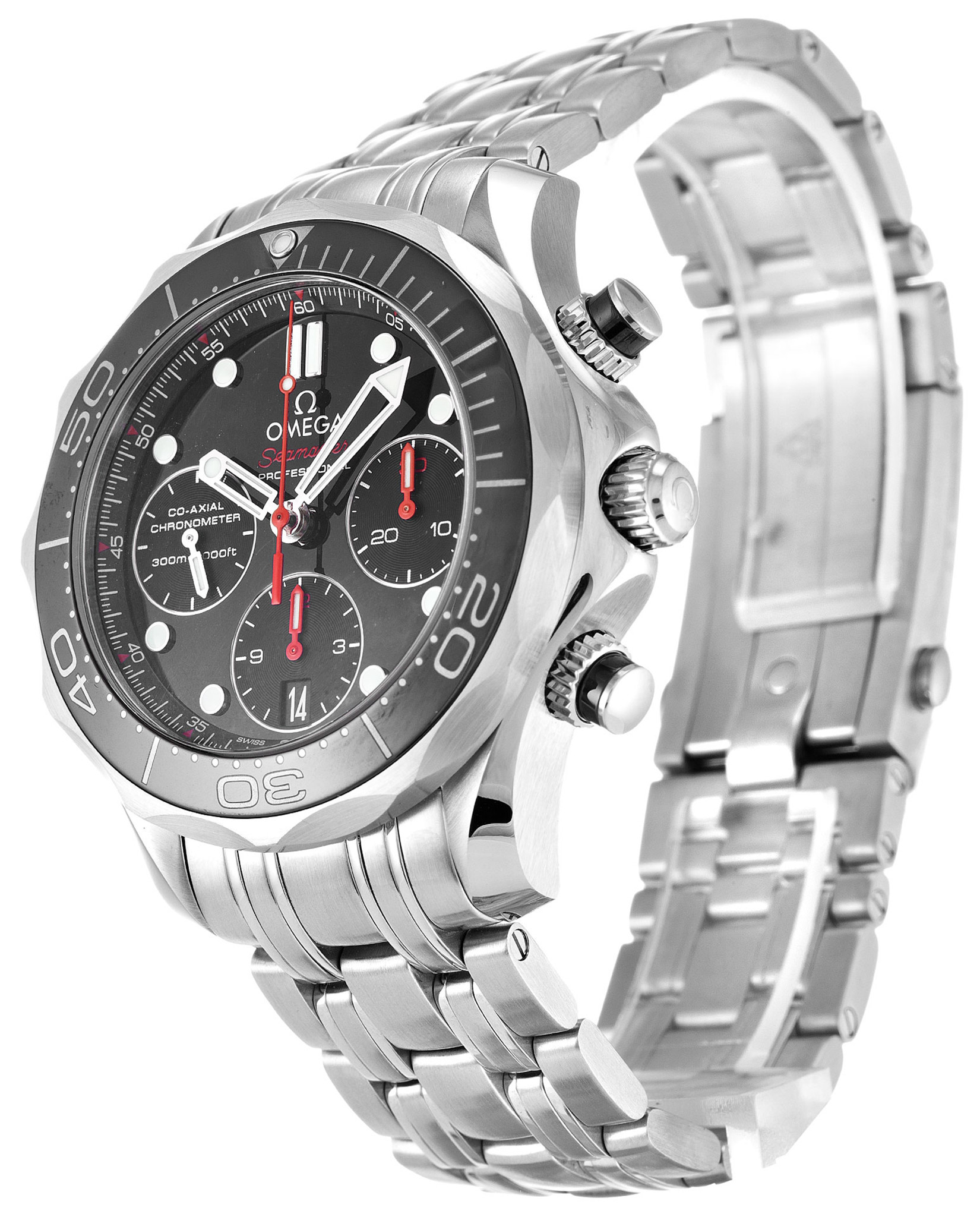 Omega Seamaster 300M Cintura In Acciaio Inossidabile nero Dia-1