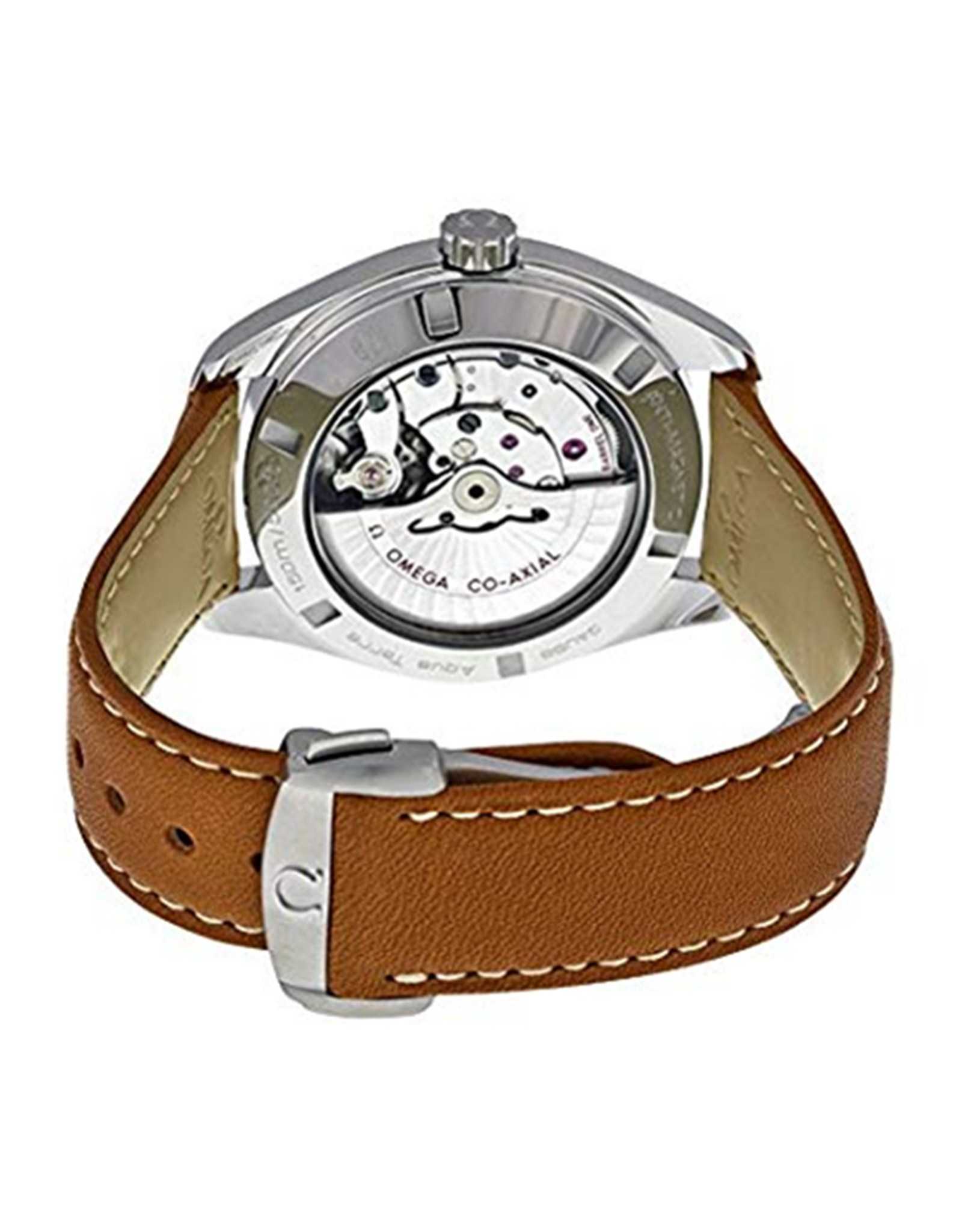 Omega Seamaster Quadrante nero Con Motivo In Teak 231.10.42.21.01.003 41.5MM-1