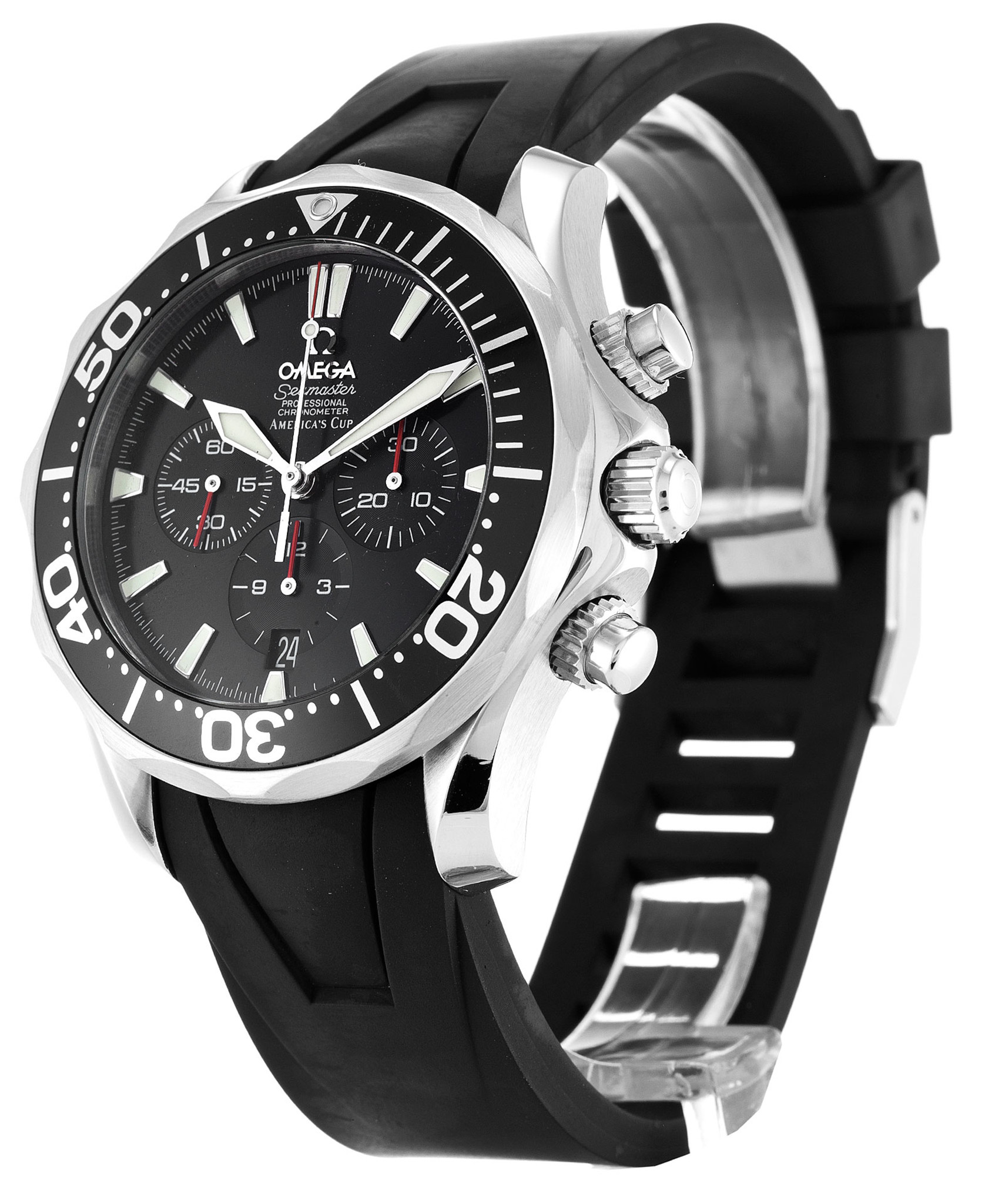 Omega Seamaster 300M Marcatori Di Bastoncini Neri 2894.50.91 45MM-1