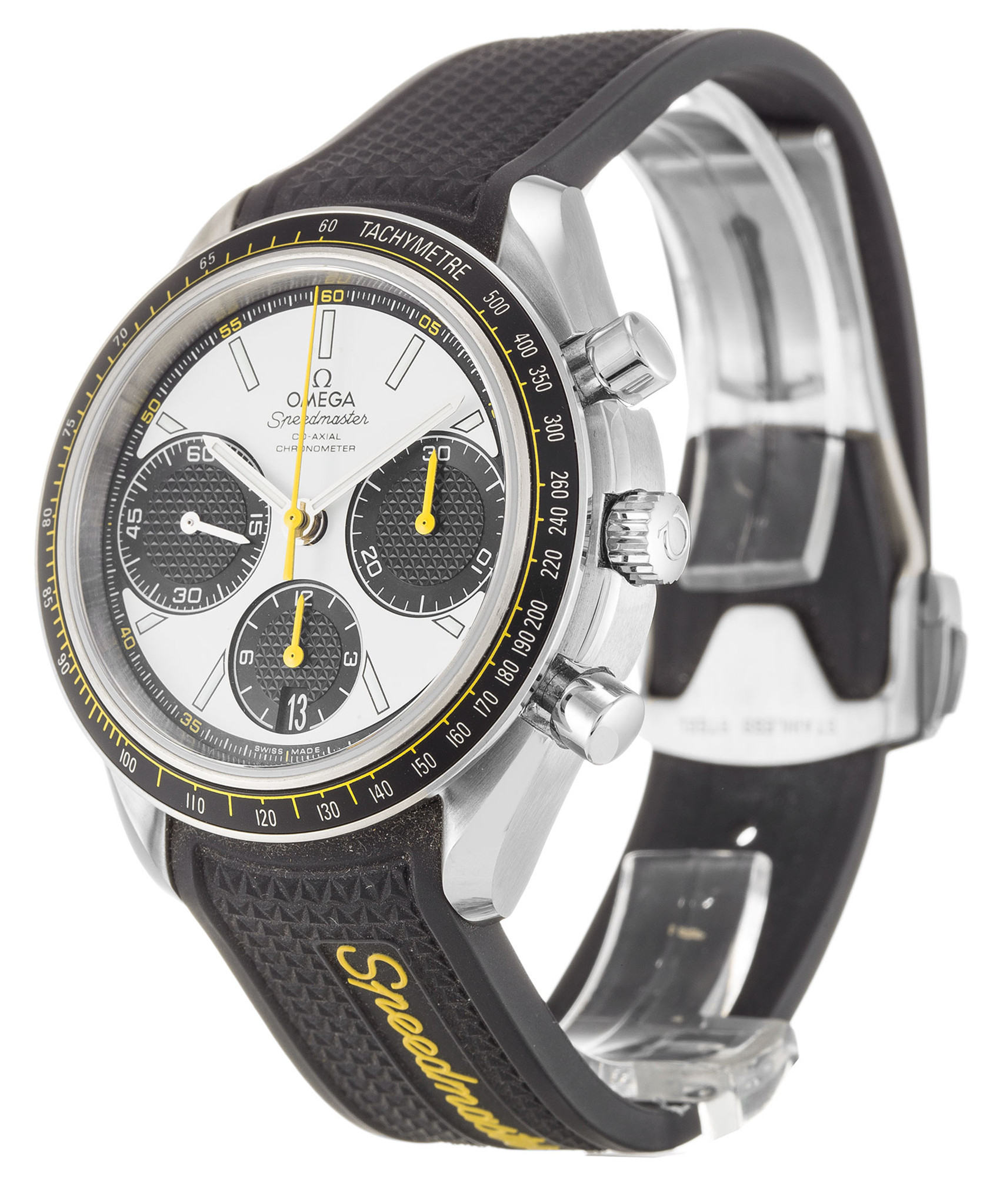 Omega Speedmaster Racing Quadrante bianco Stick Marker 326.32.40.50.04.001 40MM-1