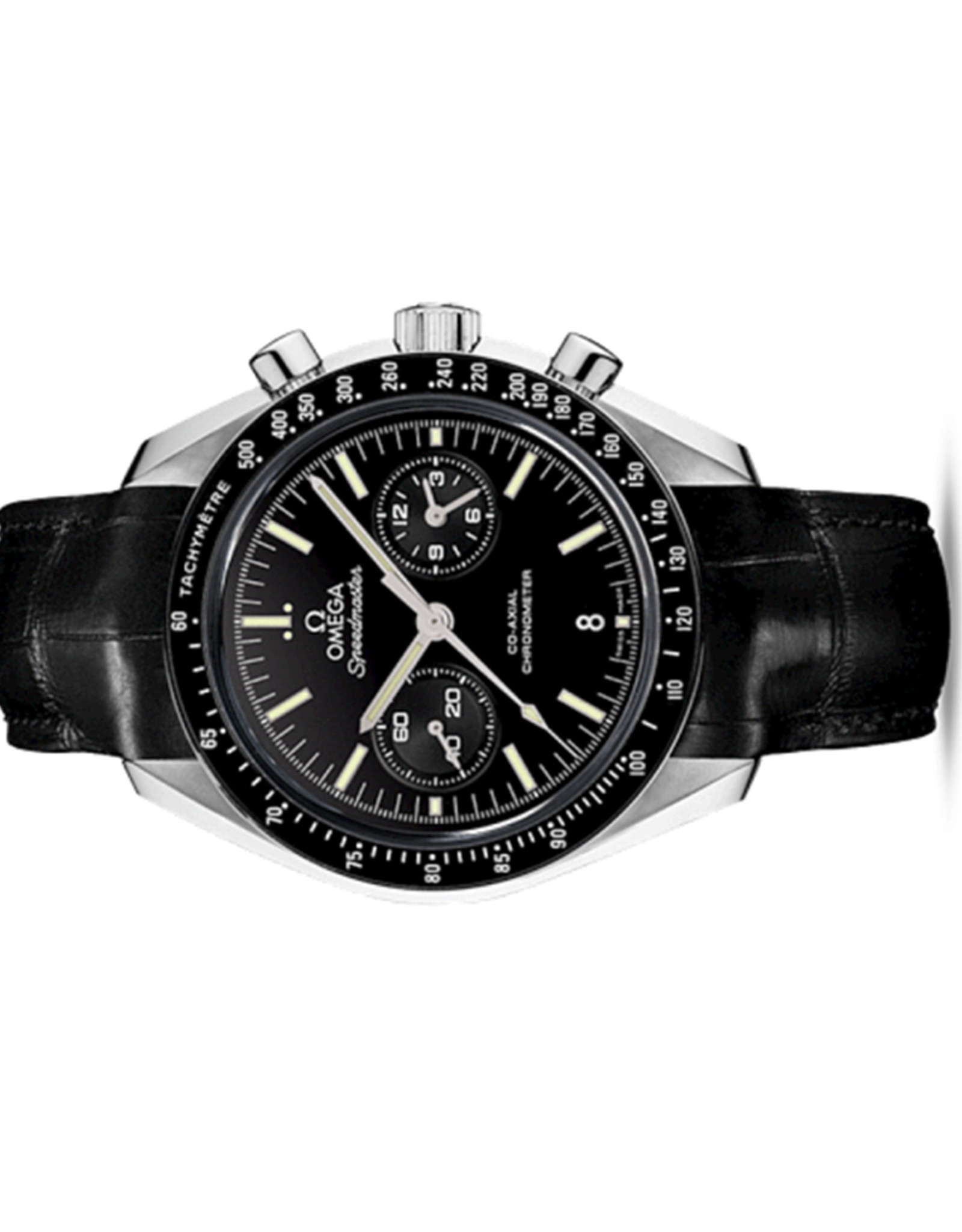 Omega Speedmaster Quadrante nero Dial Platinum Caso 311.93.44.51.01.002 44MM Quartz-1