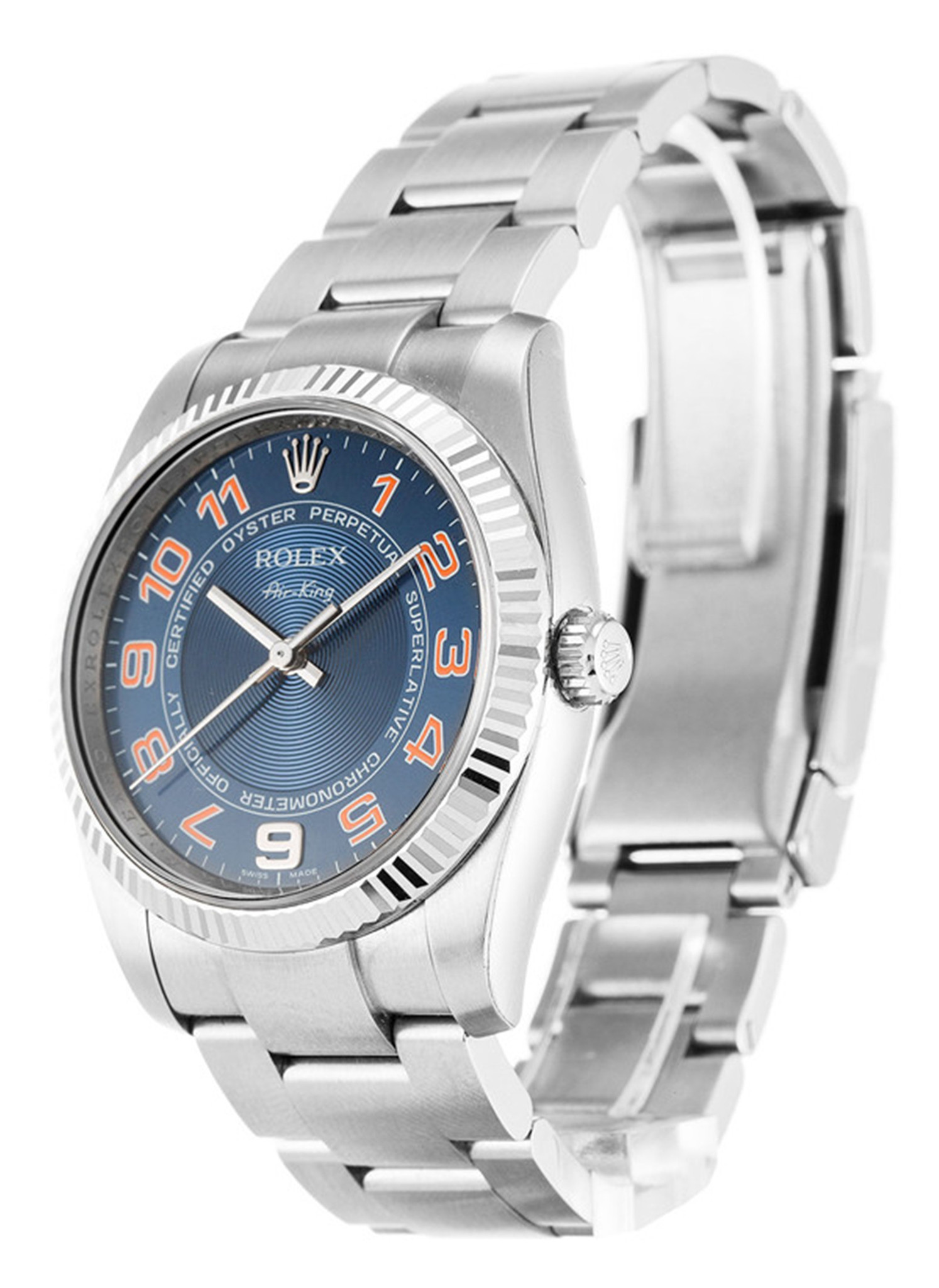 Rolex Air King Quadrante blu Number Marker 114234 36MM-1