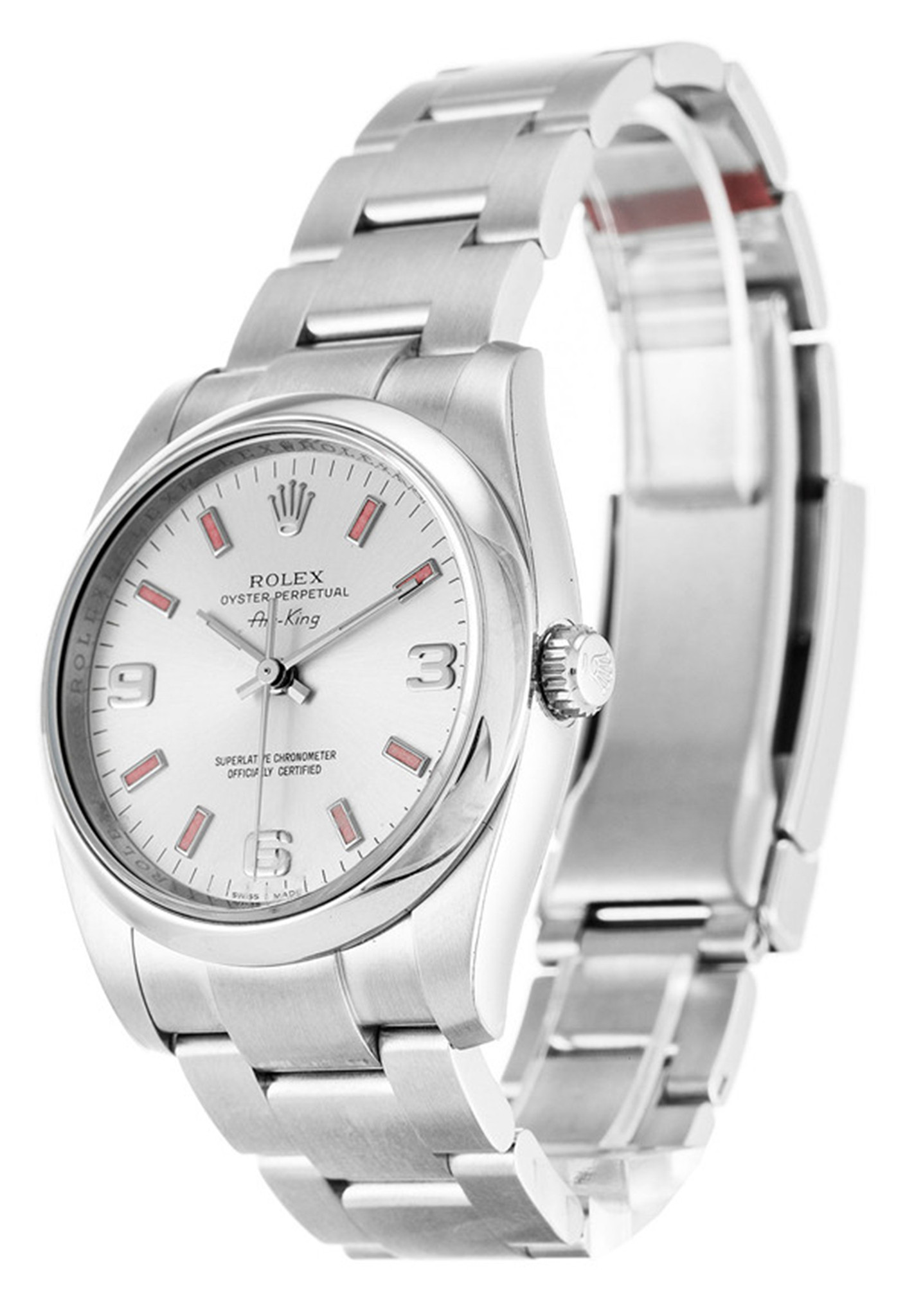 Rolex Air King In Acciaio Inossidabile Marcatori Di Bastoncini 114200 36MM-1