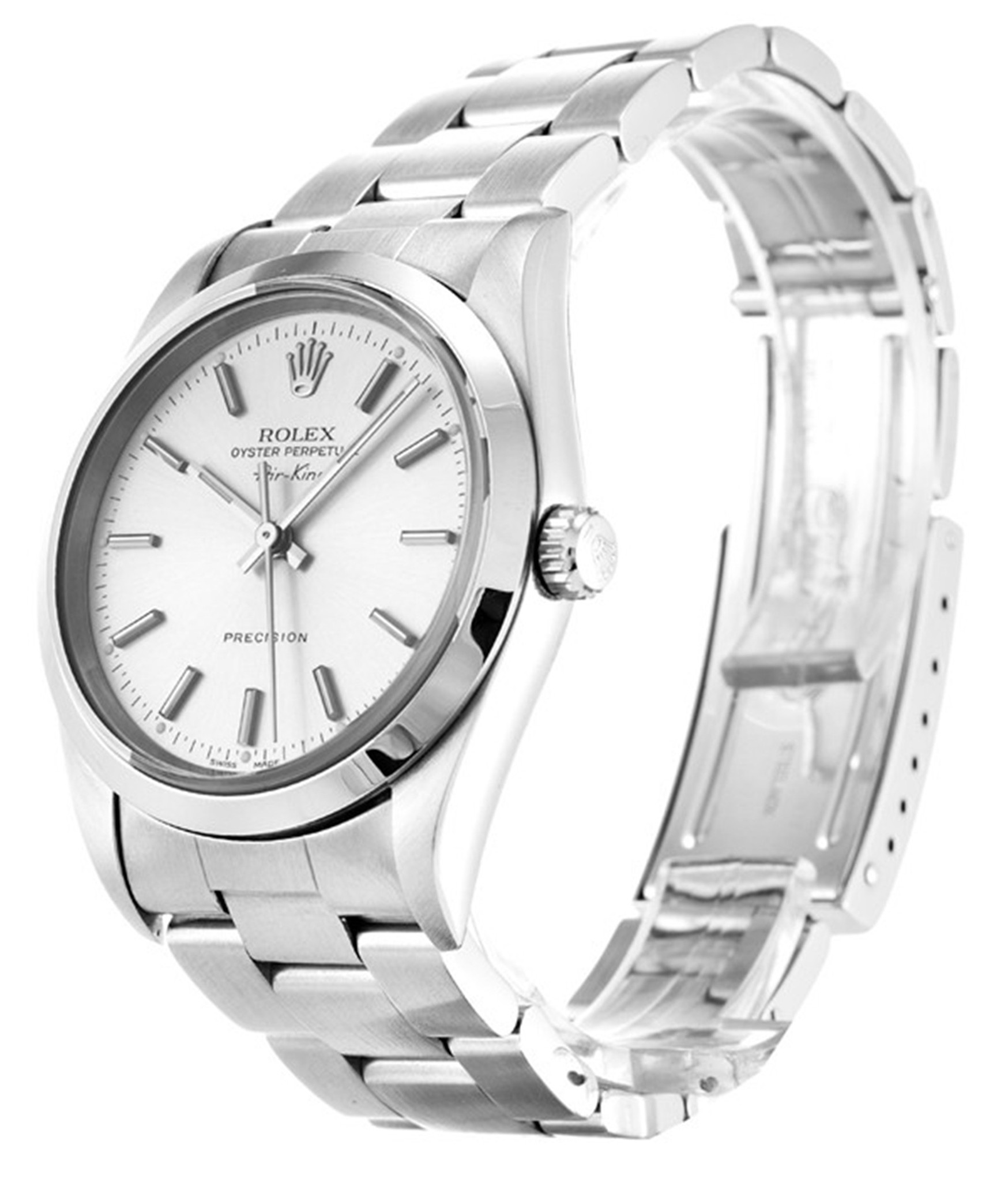 Rolex Air King bianco Case bianco Inossidabile Cinghia In Acciaio Inossidabile 14000M 36MM-1