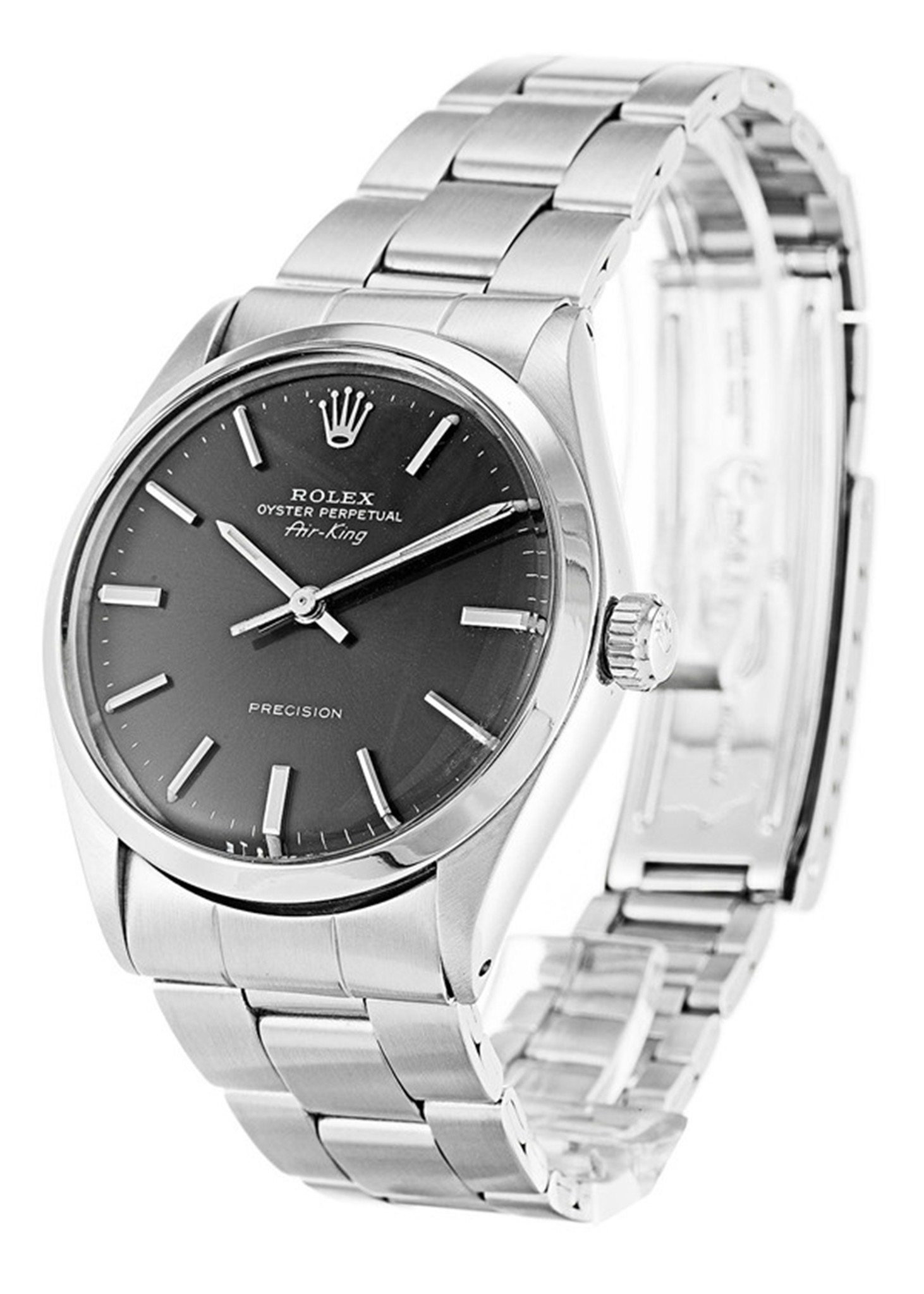 Rolex Air King Quadrante nero Dialga In Acciaio Inossidabile 5500 36MM-1