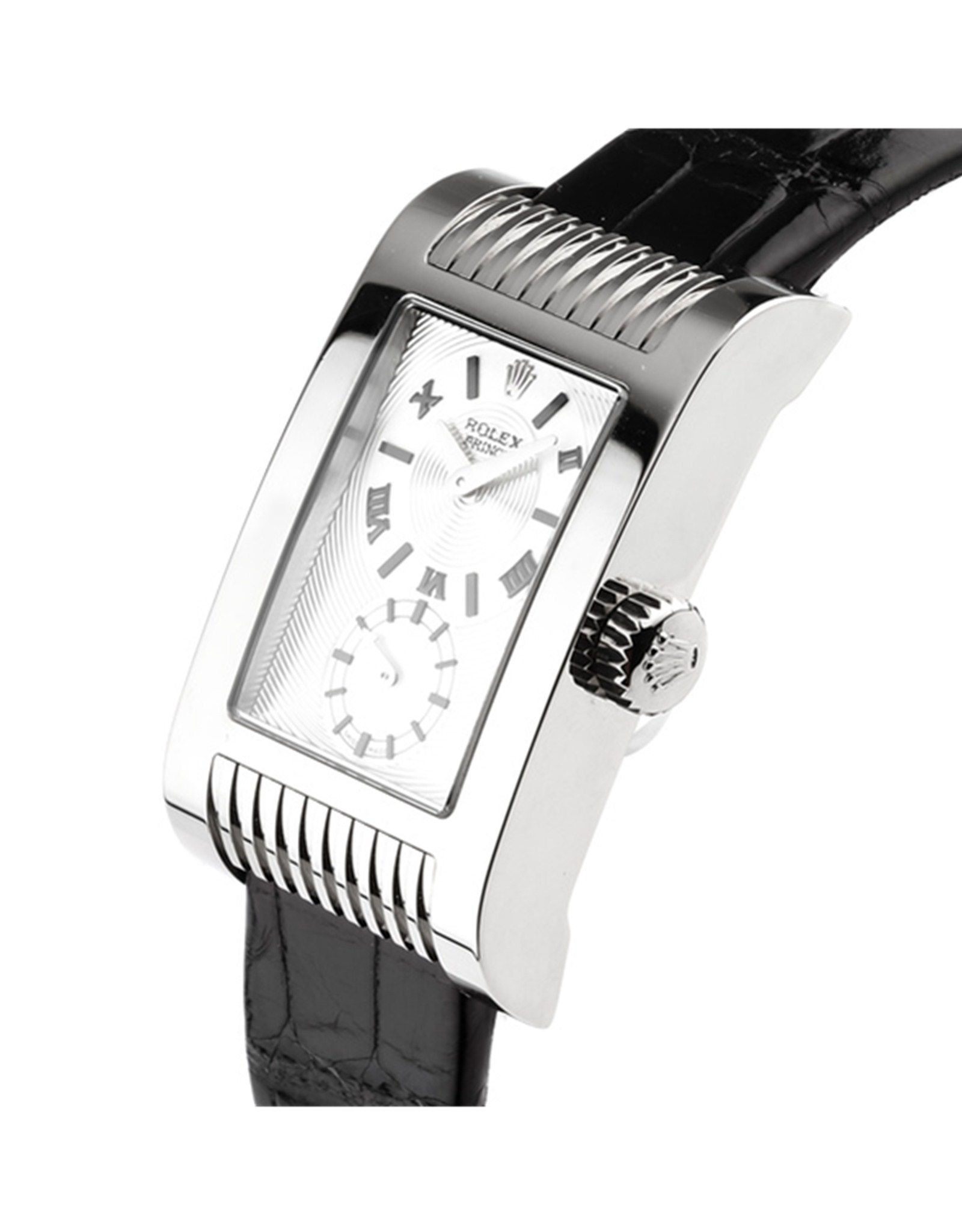 Rolex Cellini Prince 18K bianco Gold Case54419-Slv 45MM*29MM-1