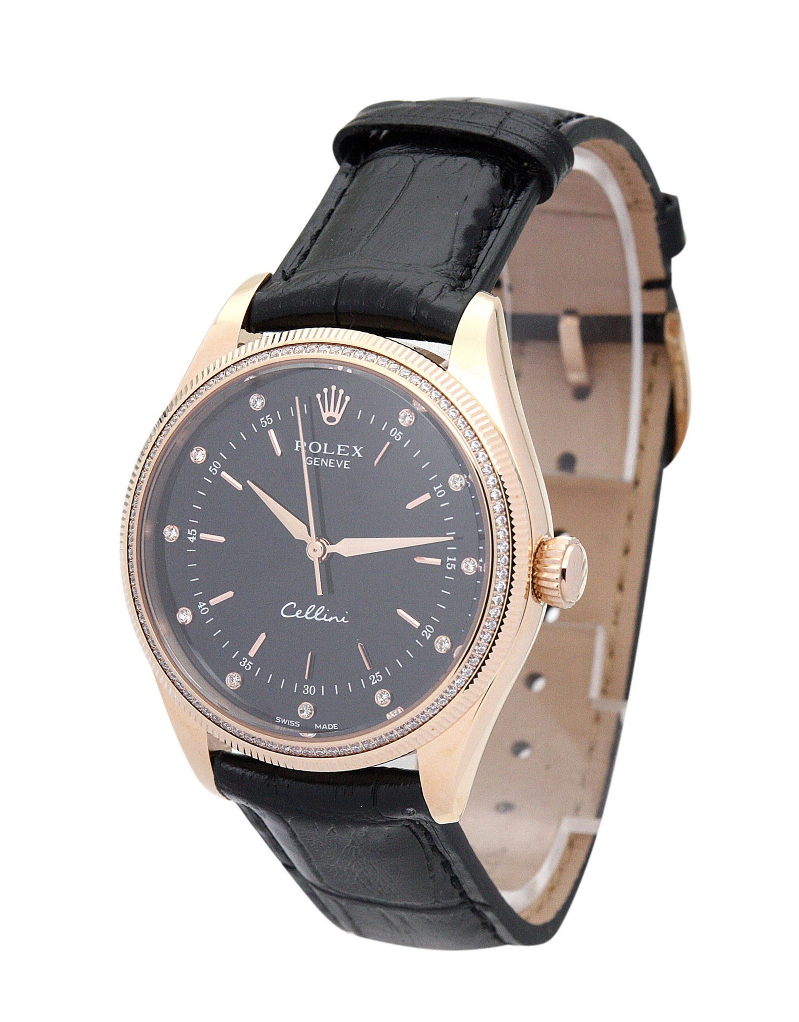 Rolex Cellini Rose Gold Case Cint Lady 4233/8 25MM-1