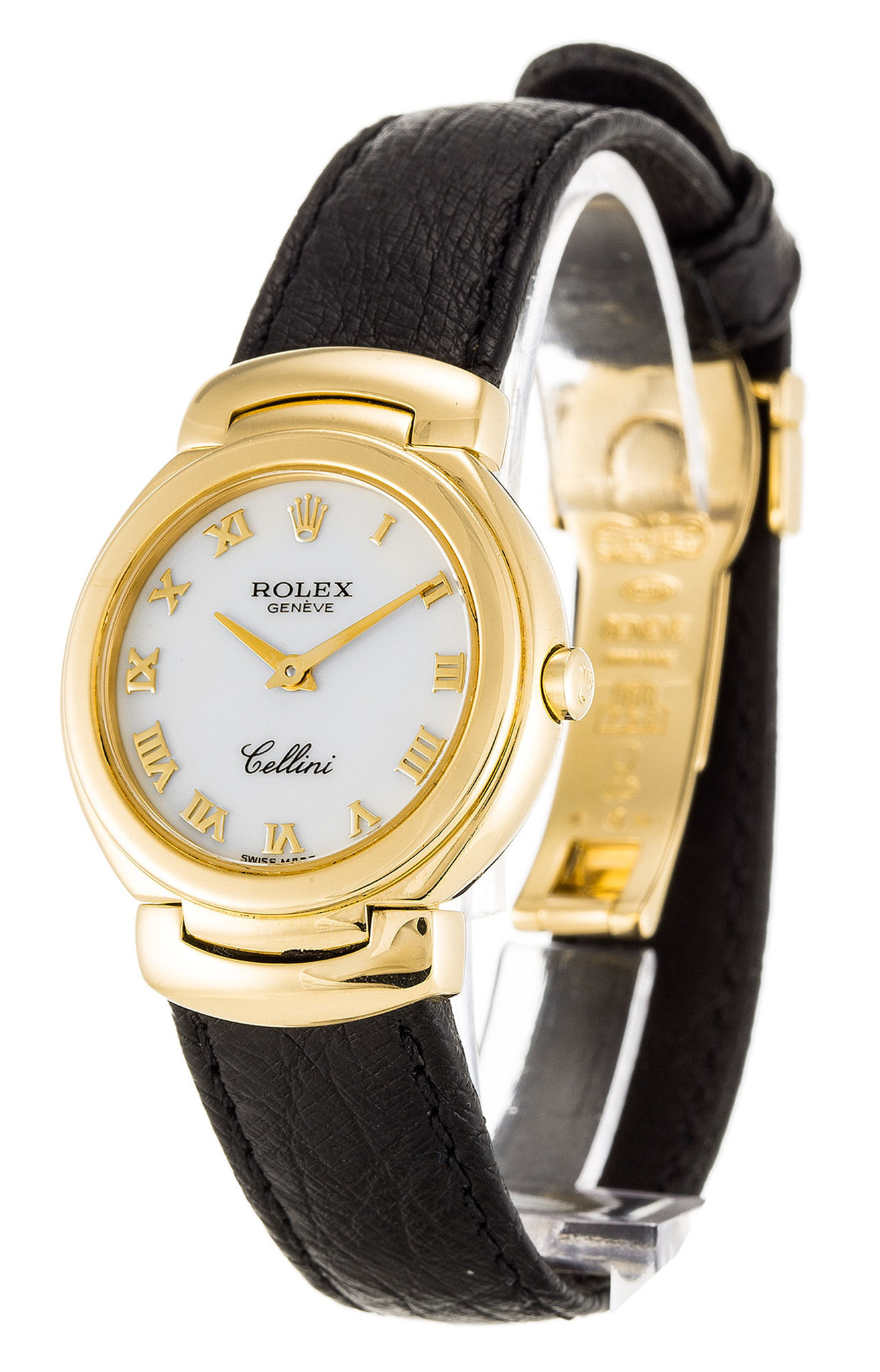 Rolex Cellini Giallo Oro Oro Cinghia Cinghia 6621/8 26MM-1