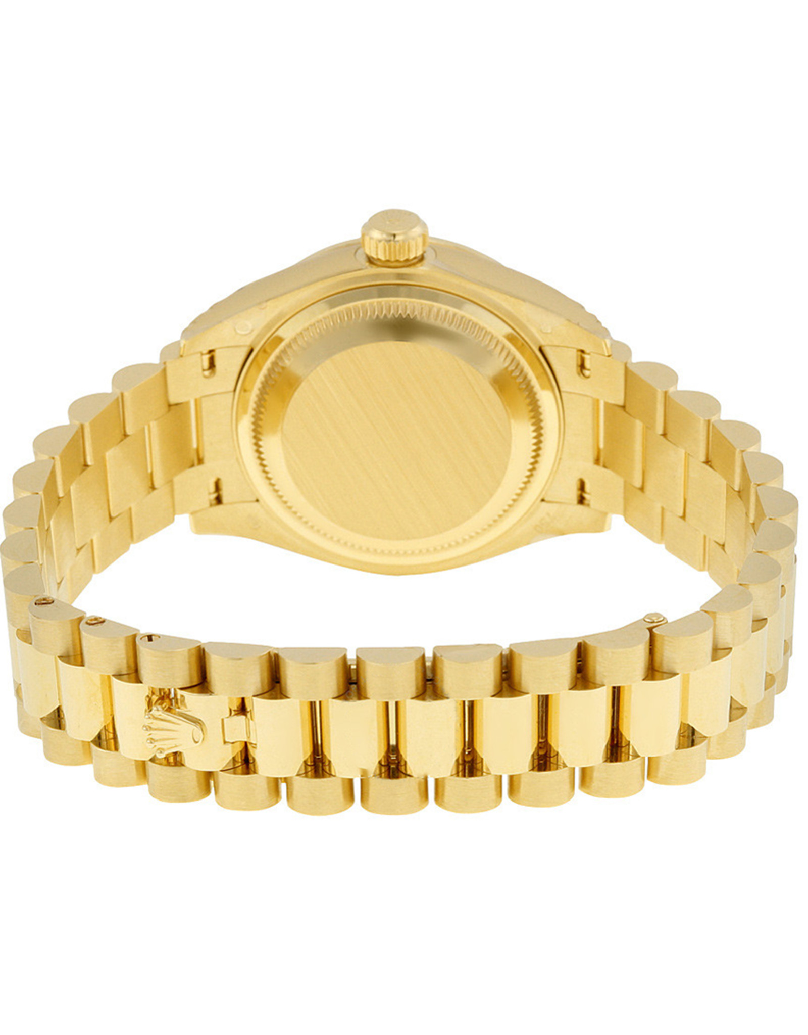Rolex Datejust Cornflower Quadrante blu 18K Giallo Presidente Gold Ladie Automatic Orologi Replica 28 MM-2
