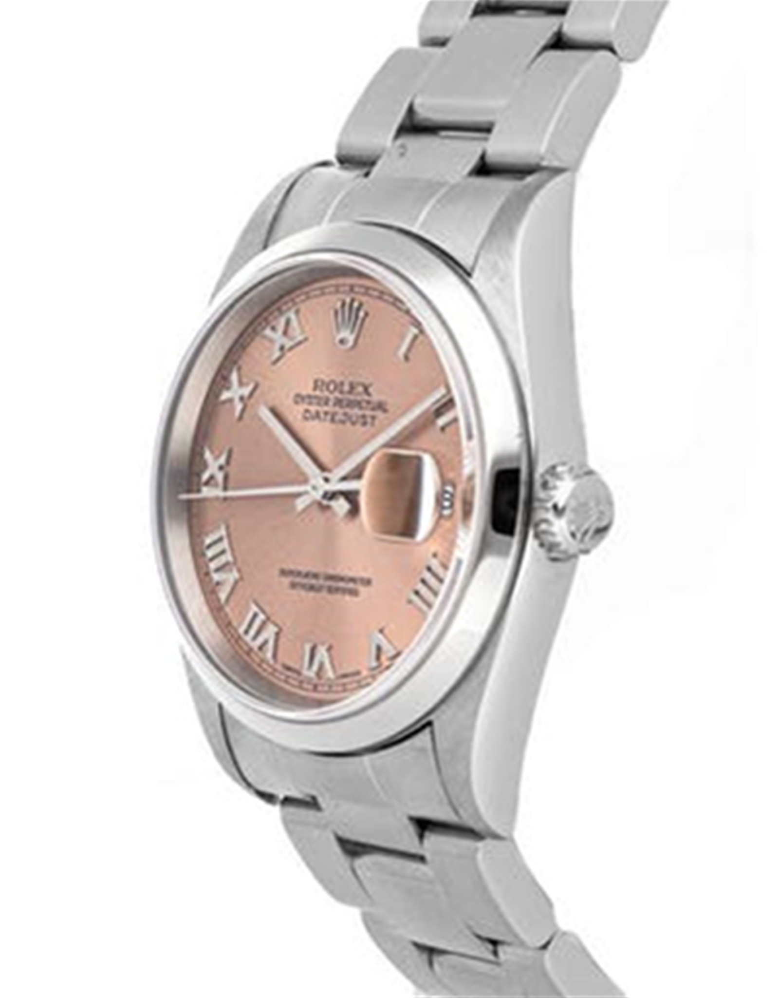 Rolex Datex Just In Acciaio Inossidabile Custodia Piale Pial 36 MM-1