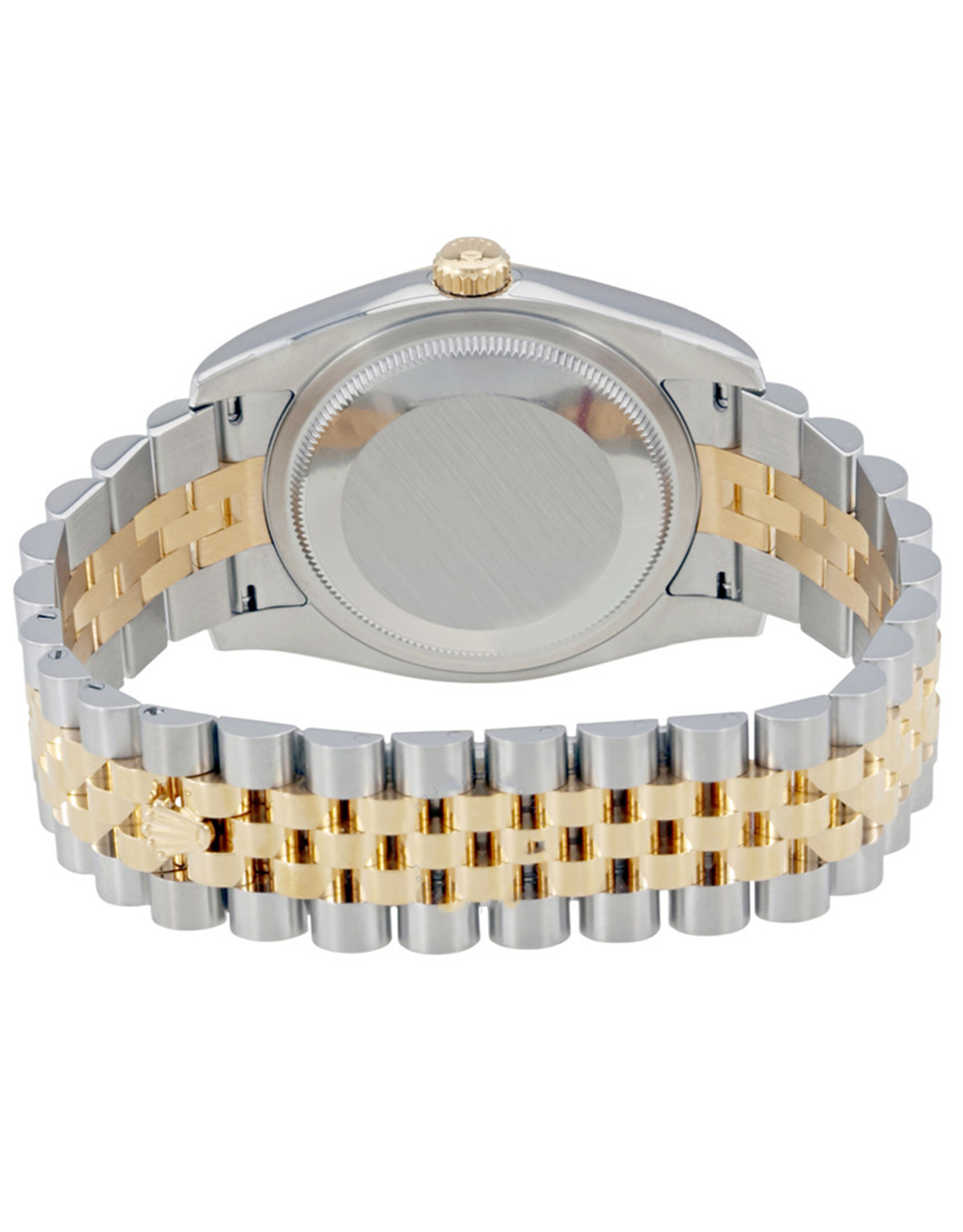Rolex Datex Just Green Floral Dial Acciaio E Jubilee Gold Giallo 18K Unisex Orologi Replica 36MM-2