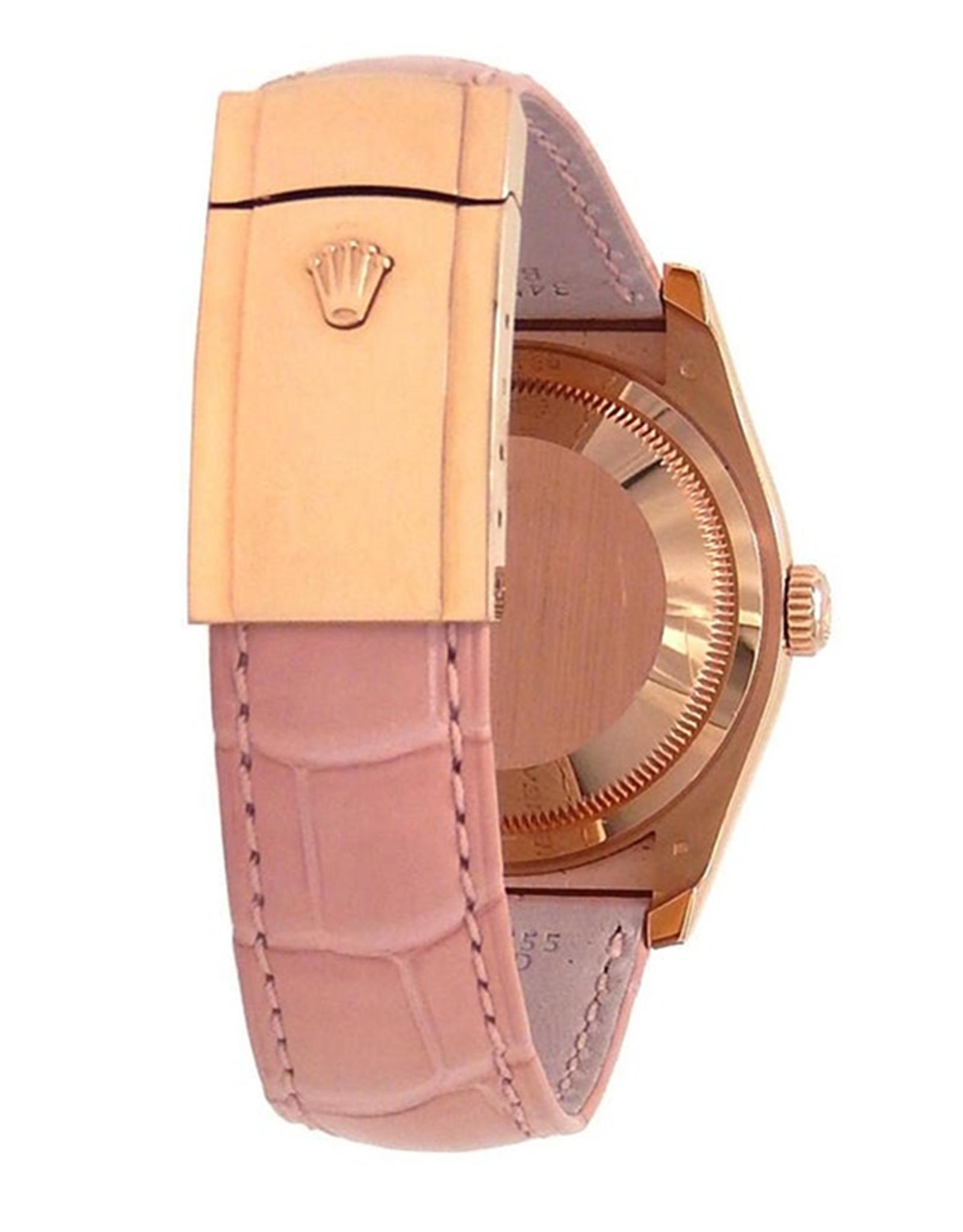 Rolex Datejust Pink Dial Set Con Cornice Scanalata Di Diamanti 116135 36MM-2