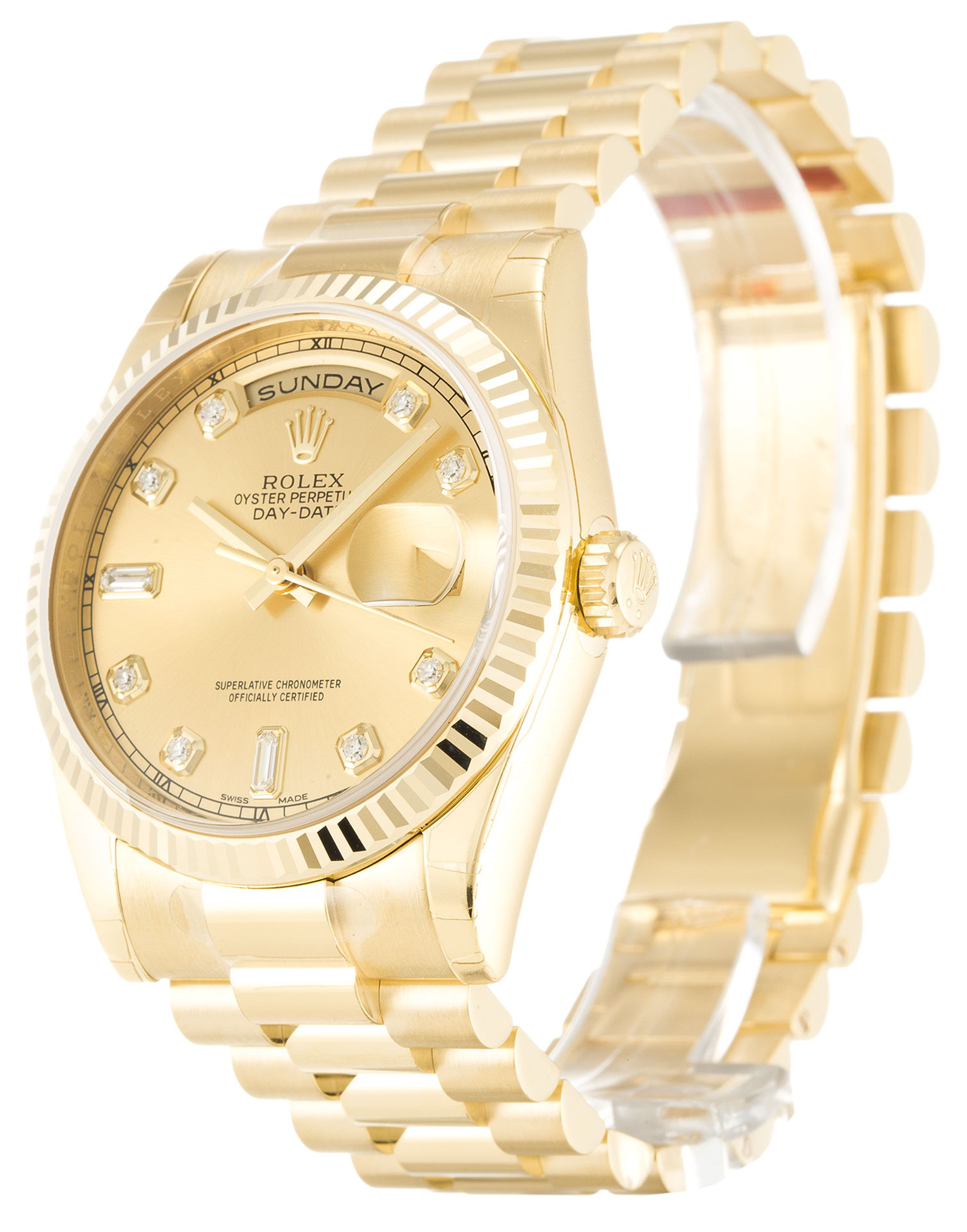 Rolex Day Day Giallo Diamond Gold Diamond Marker 118238 36MM-1