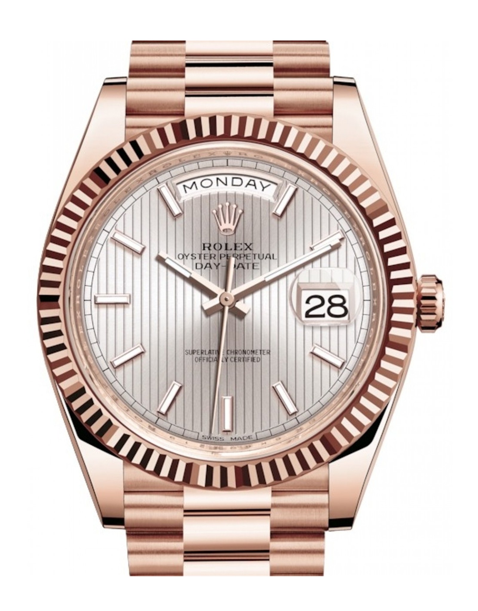 Rolex Day Data Sundust Dials Con Motiva A Strisce 228235 40MM-1