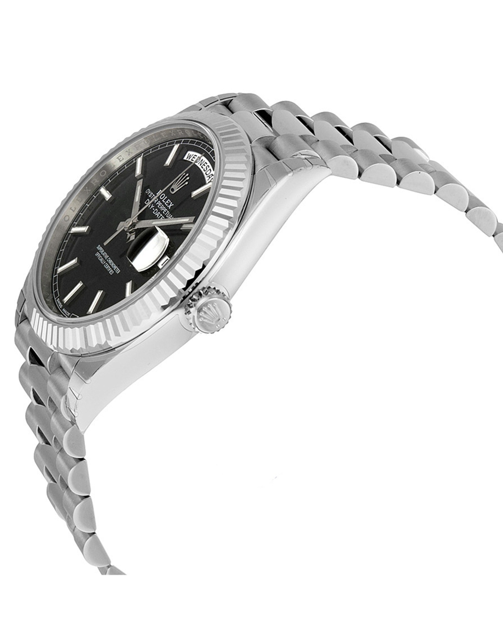 Rolex Day Day Quadrante nero Dial Diam bianco Case 228239 40MM-1