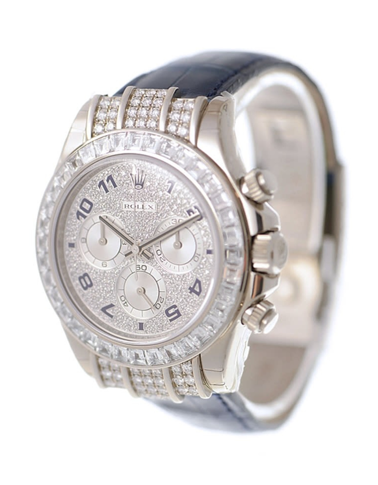 Rolex Daytona Pave Diamond Diart Diamond Case In Oro Bianco Da Uomo Orologi Replica Da Uomo 40MM-1