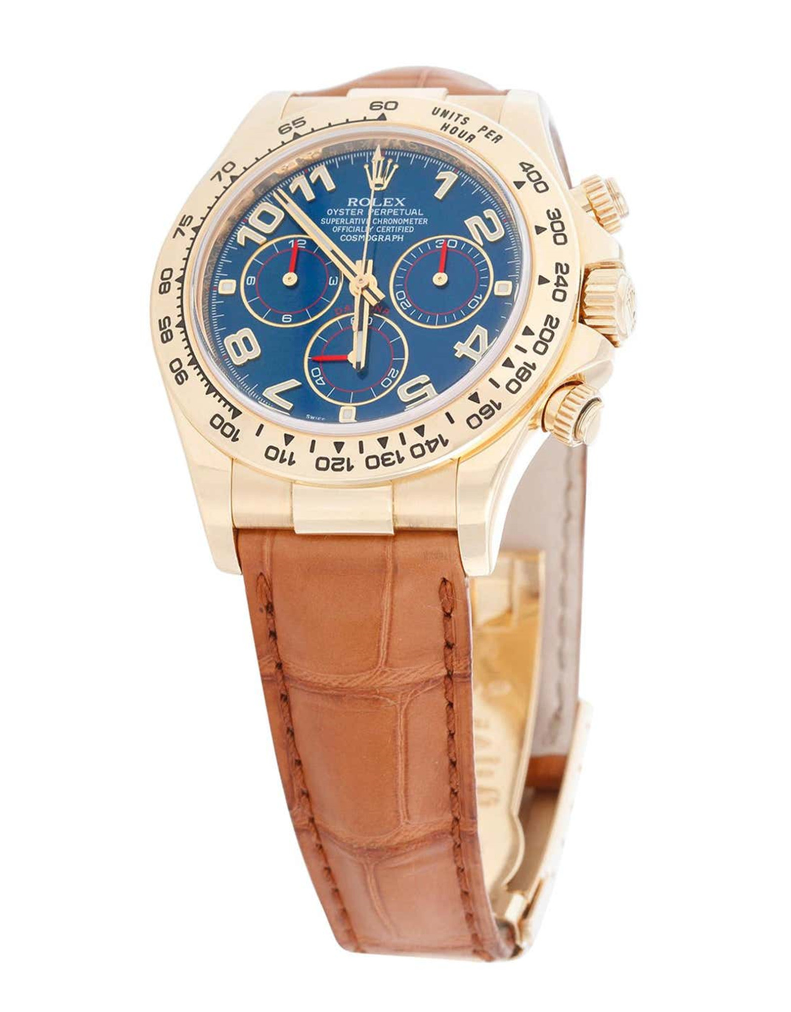Rolex Cosmograph Daytona Quadrante blu Dial blu Uomo Orologi Replica 116518 40MM-1